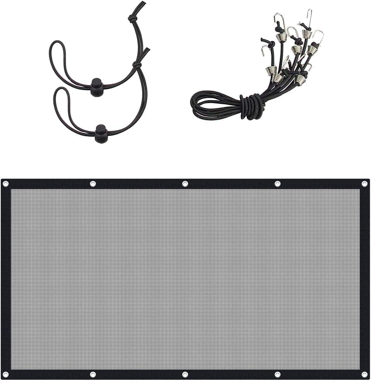 Starroad-Tim Dog Car Barrier Vehicle Pet Barrier Backseat Mesh Dog Car Divider Net With Adjusting Rope And Hook Suitable For Suv Pickup And Small Car (43.3In X 23.62In)
