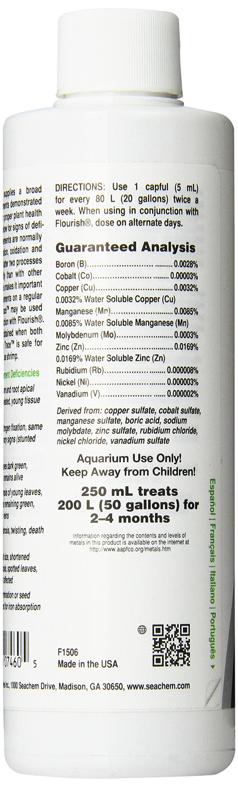 Seachem Flourish Trace Elements 250ml