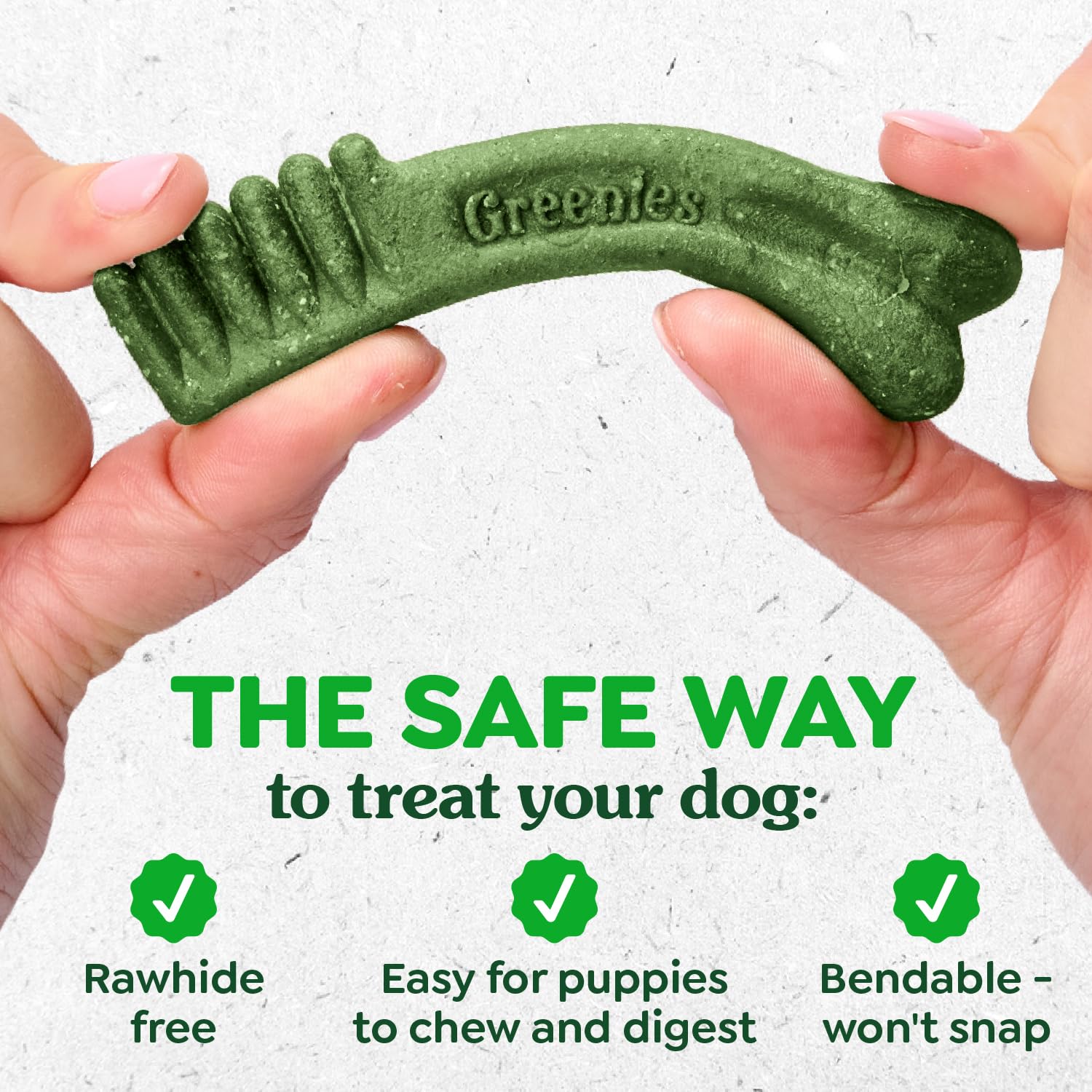 Greenies Puppy Regular Size Natural Dental Dog Treats, 6 oz. Pouch (6 Treats)