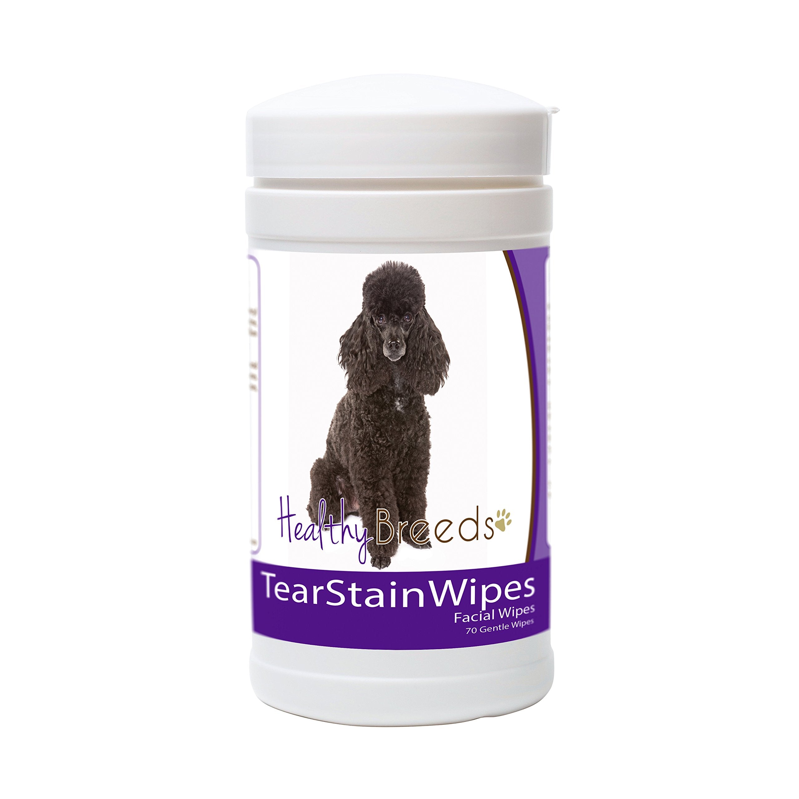 Healthy Breeds Poodle Tear Stain Wipes 70 Count