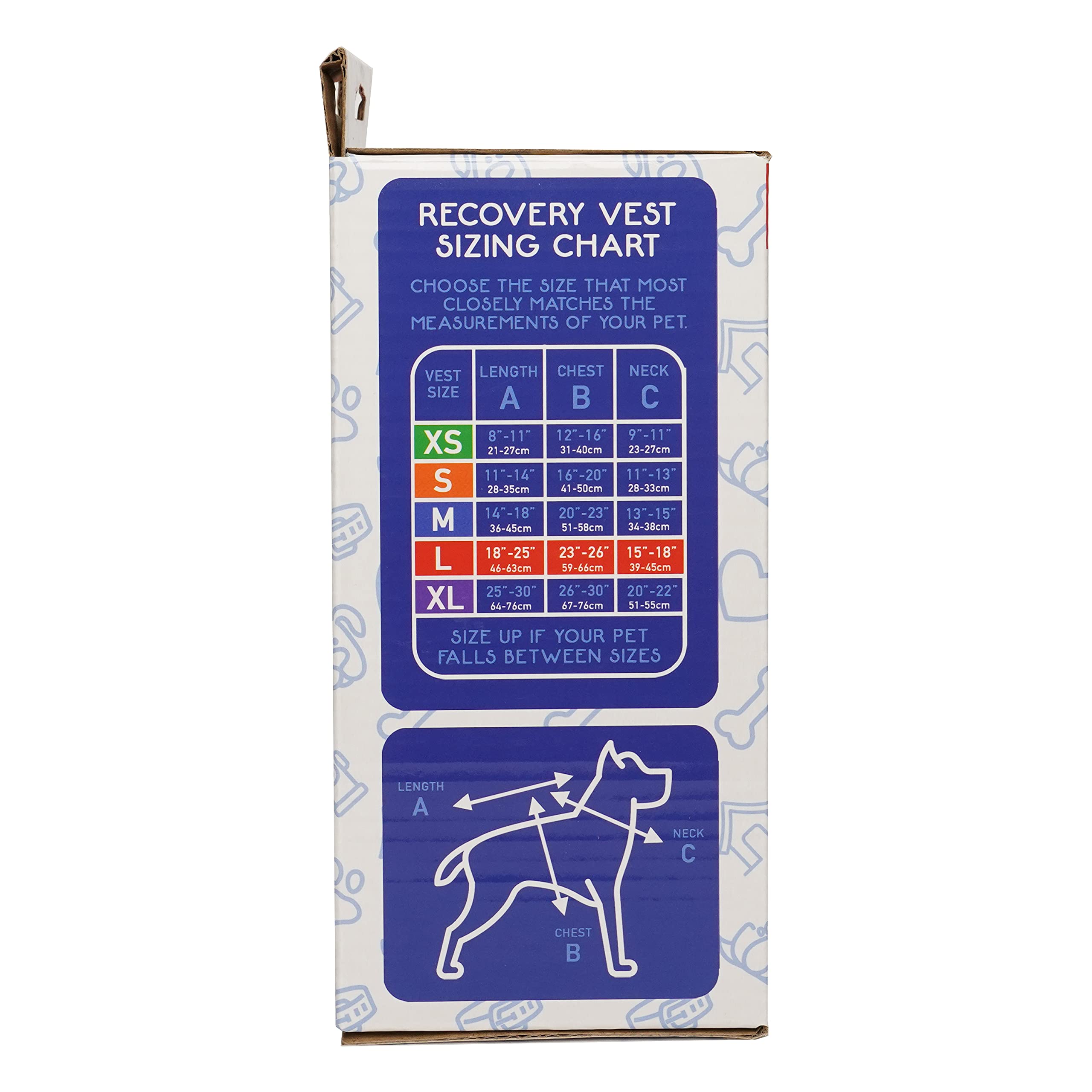 Calming Recovery Vest With Dog Calming Disc (Large)
