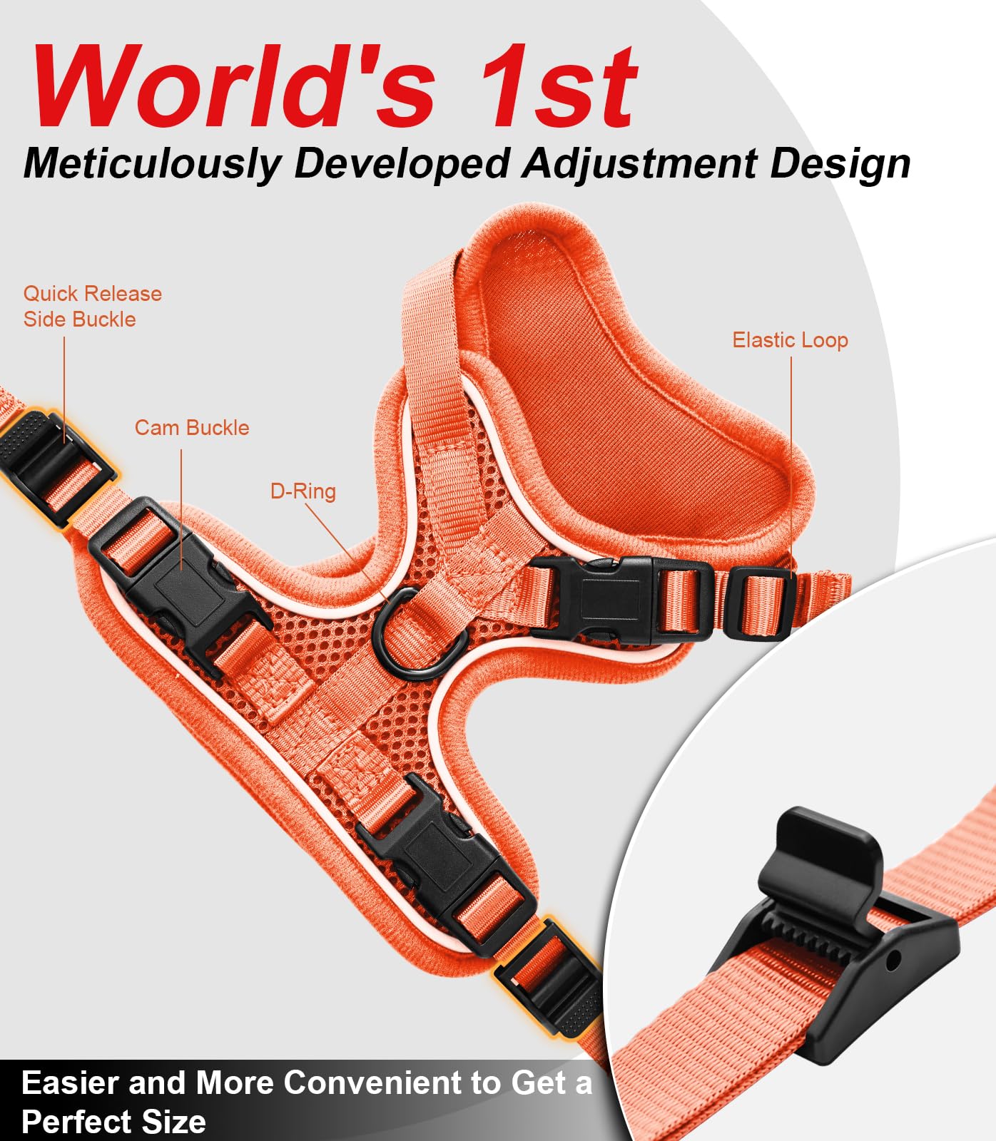Cat Harness And Leash For Walking Escape Proof Soft Adjustable Cat Leash Breathable Comfortable Vest Easy To Wear Kitten Harness