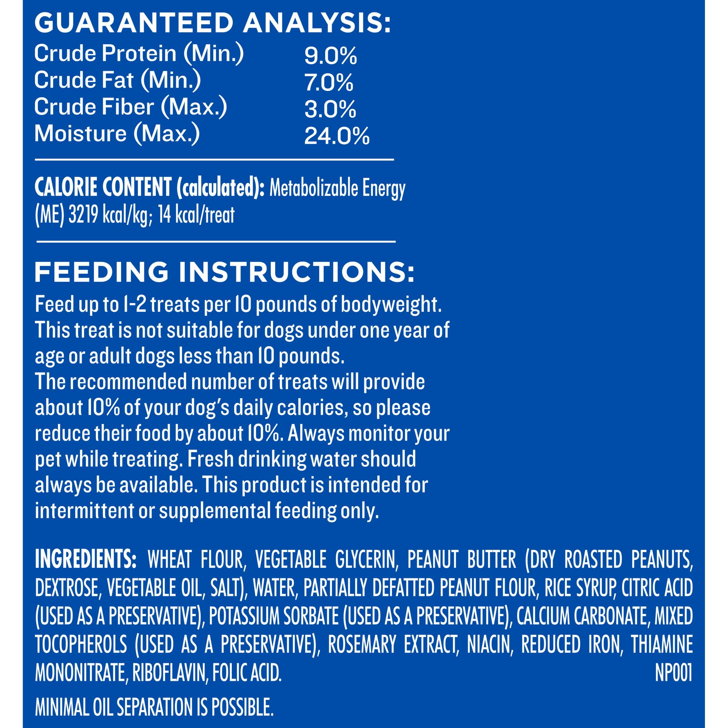 Milk-Bone Peanut Buttery Bites Soft Dog Treats with Jif Peanut Butter, 11.8 Ounce Bag