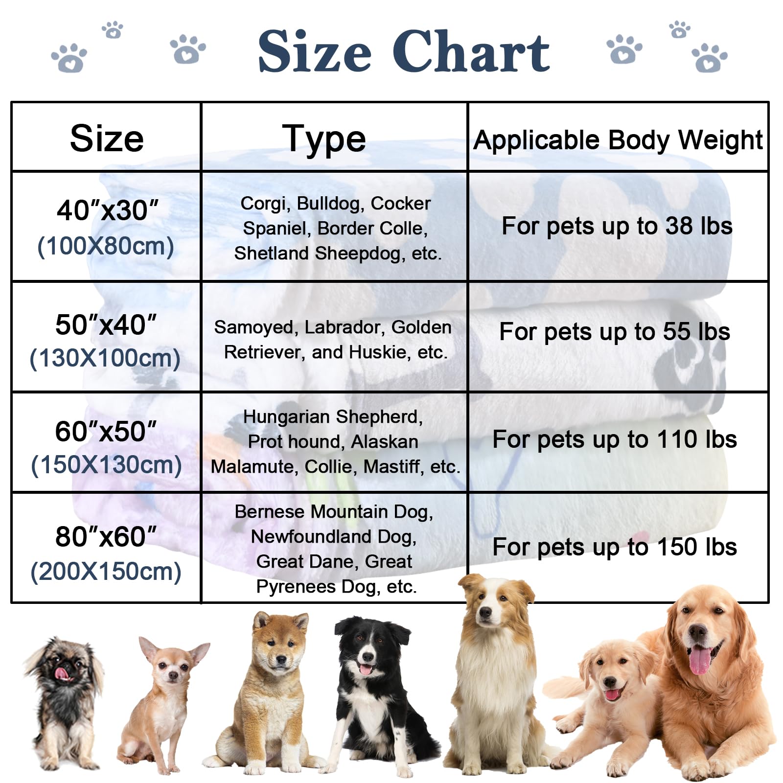 Ahoocustom Dog Blanket,Super Soft Fluffy Premium Fleece Pet Puppy Blanket For Large Medium Dog Cat Mat Cover For Bed Couch,Rever