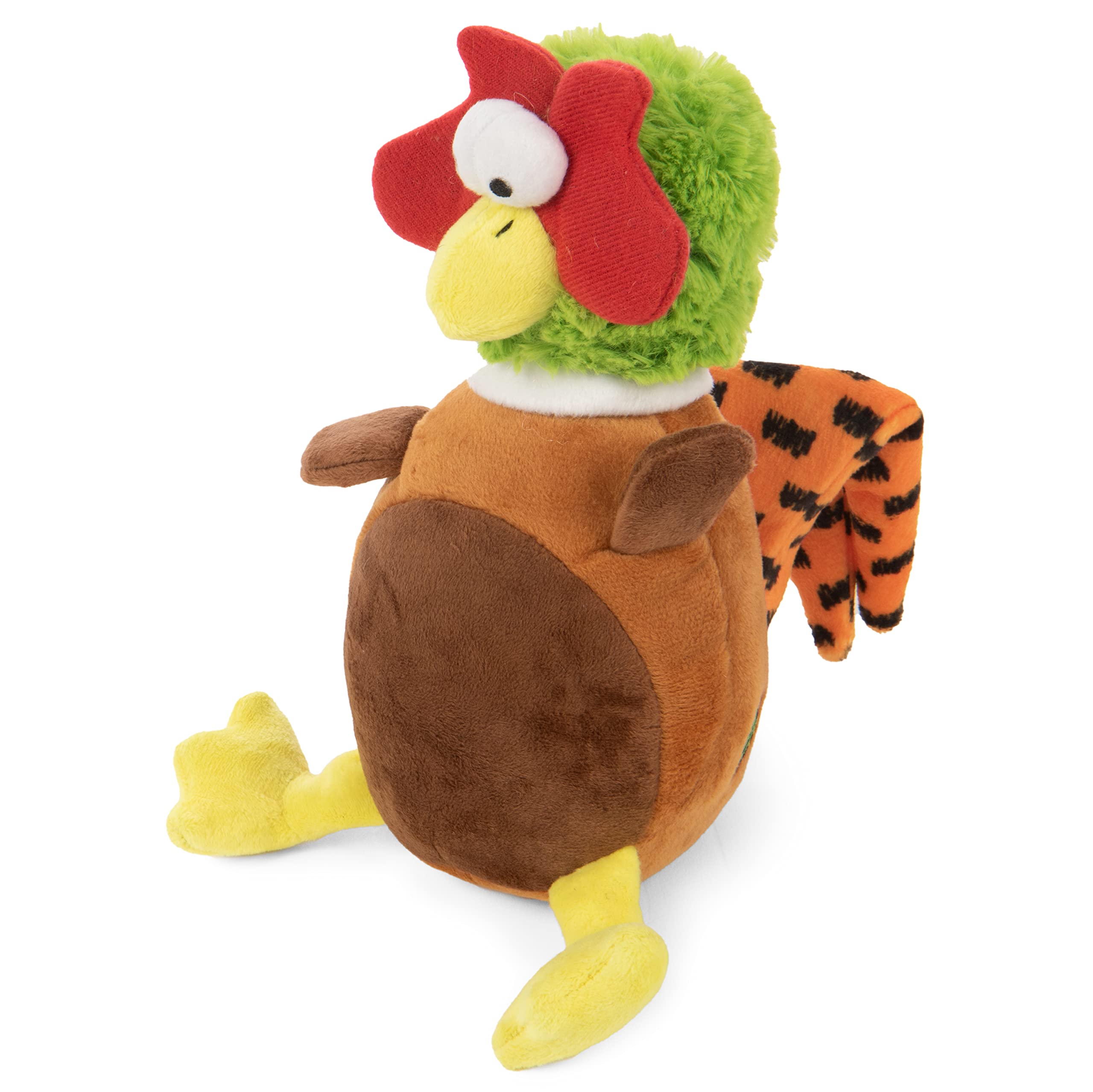goDog Action Plush Pheasant Animated Squeaky Dog Toy, Chew Guard Technology - Brown, One Size