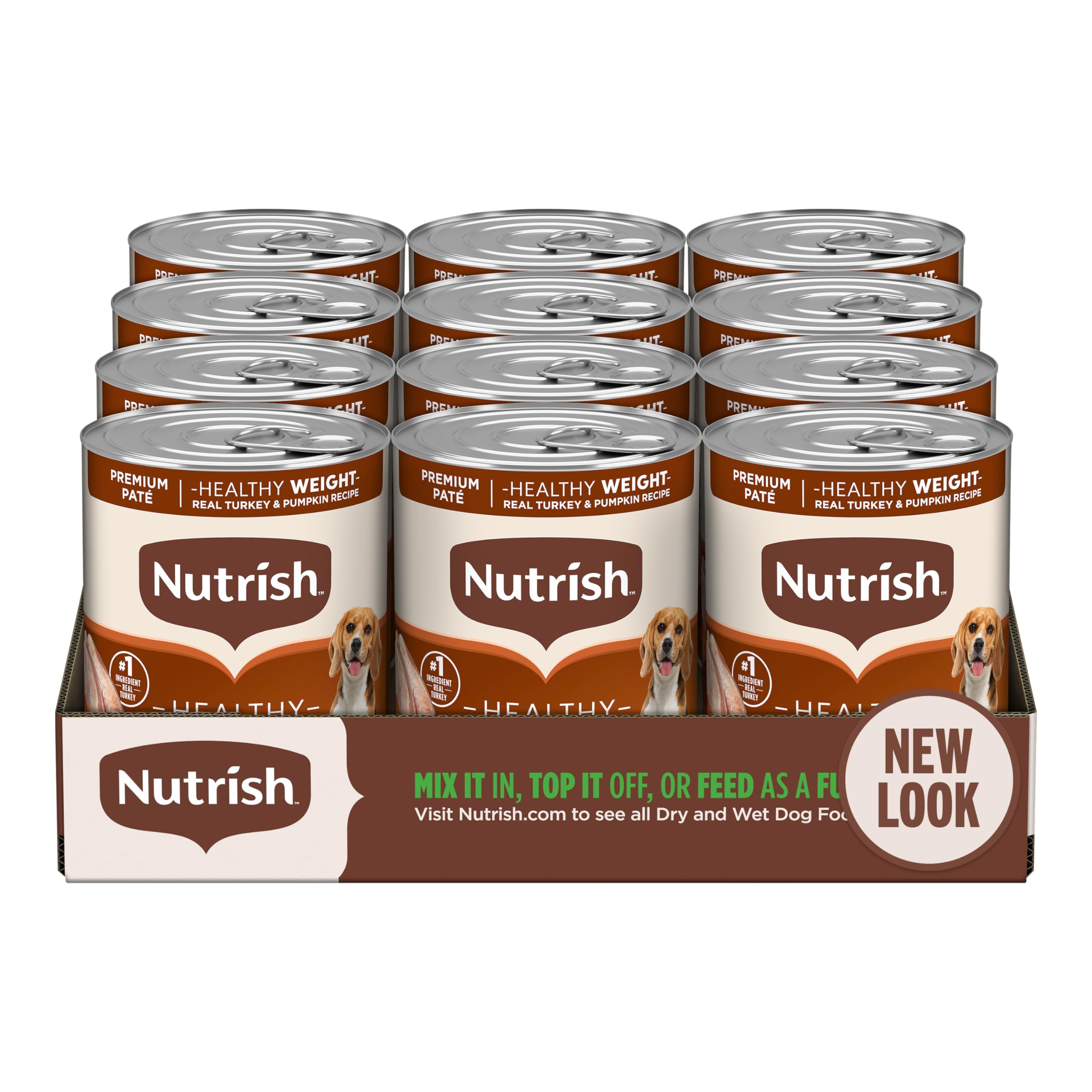 Rachael Ray Nutrish Weight Management Wet Dog Food, Real Turkey & Pumpkin, 13 Ounce Can (Pack of 12)