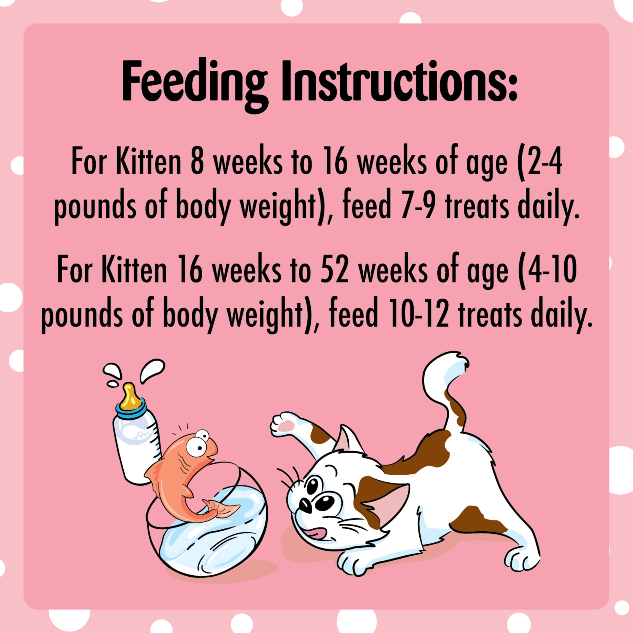 Temptations Kitten Crunchy and Soft Treats Salmon and Dairy Flavor, 3 oz. Pouch, (Pack of 12)
