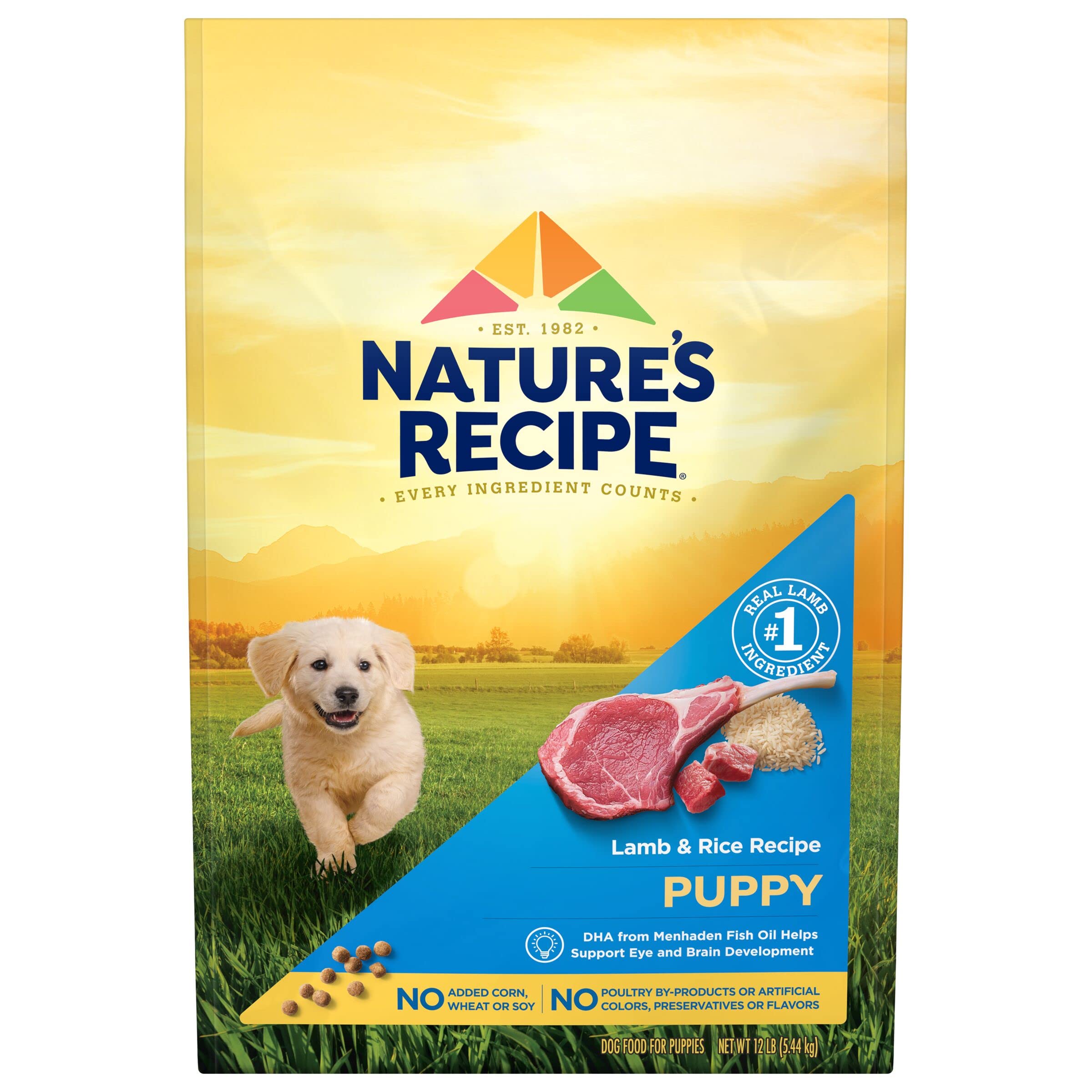 Natures Recipe Dry Puppy Food, Lamb & Rice Recipe, 12 lb. Bag