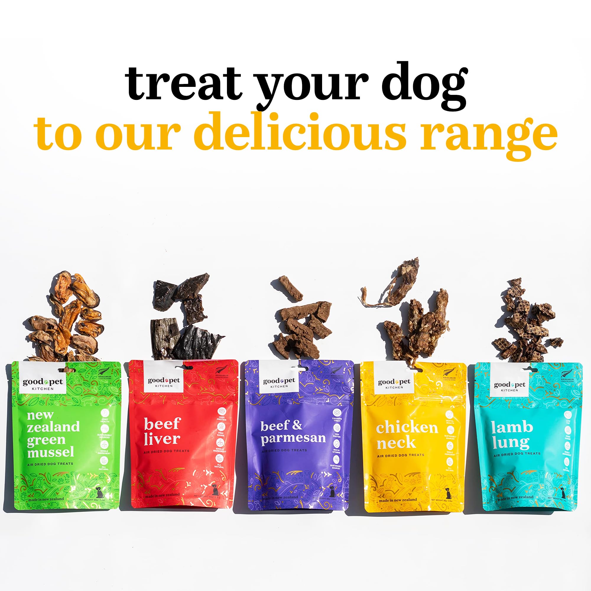 Good Pet Kitchen Pet Treats, Air-Dried, Natural, Single Ingredient Dog Treat, Free Range, Grain Free Dog Treats, Toppers, Snacks