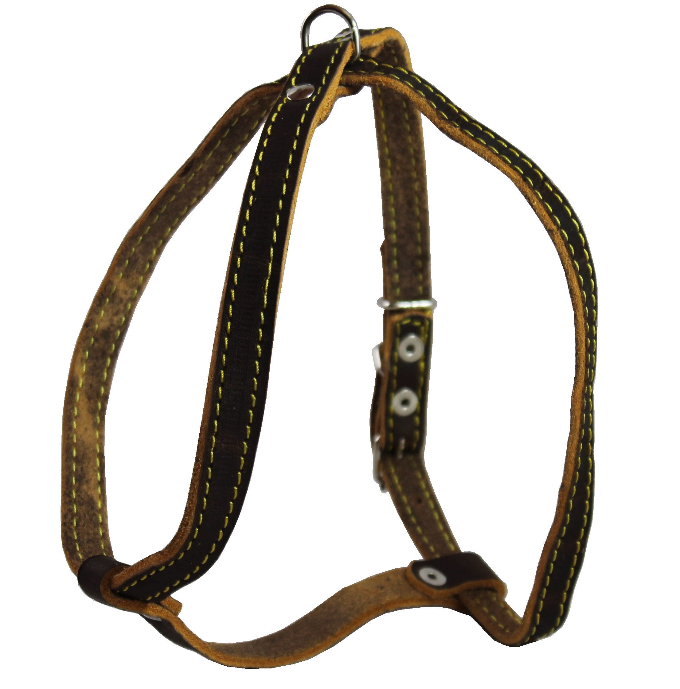 Real Leather Dog Harness, 12'-16' Chest Size, 1/2' Wide, Yorkshire Terrier, Pomeranian