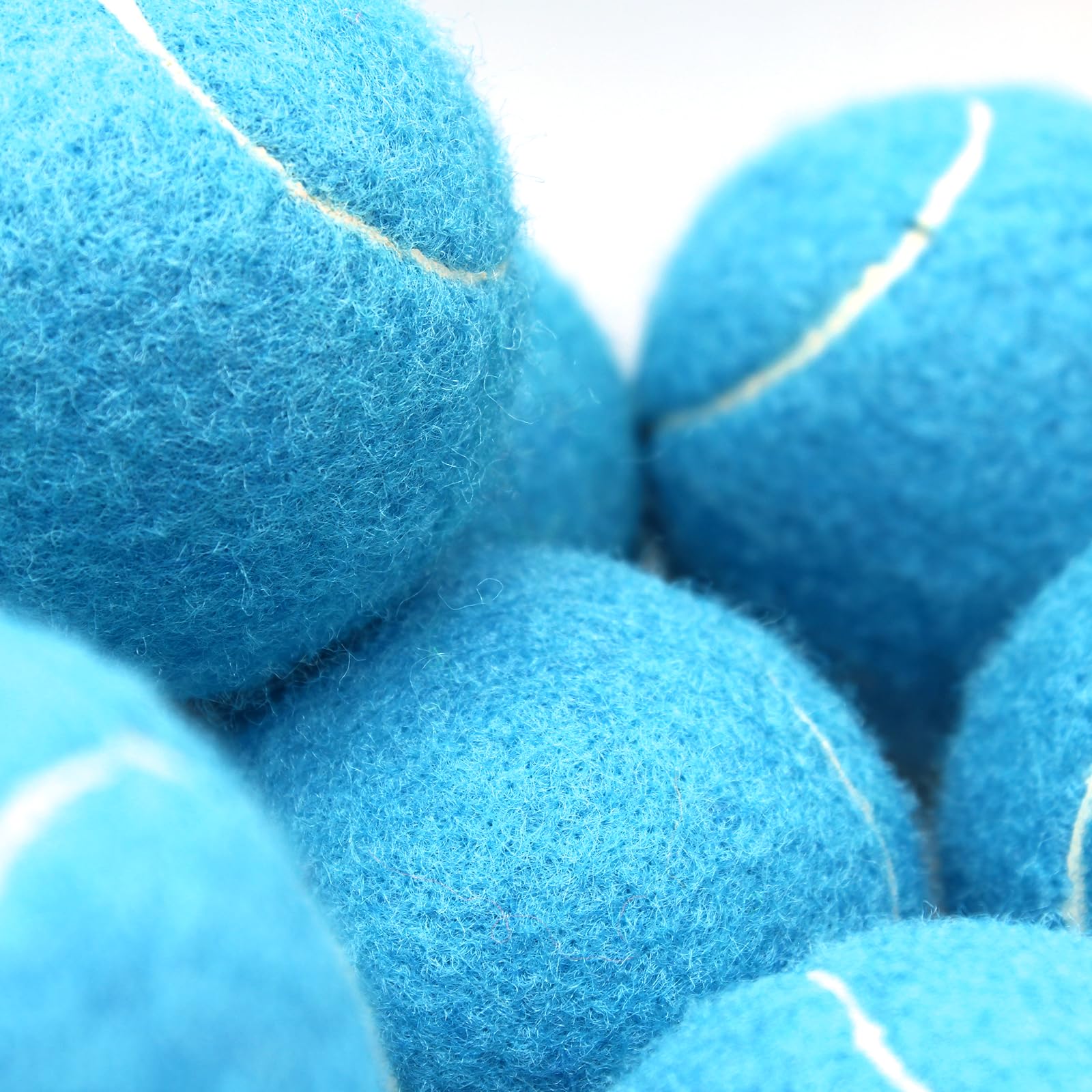 Swingers 20 Pack Training Tennis Balls For Beginner, High Elasticity Exercise Balls For Pet Dog, With Mesh Carry Bag (Light Blue