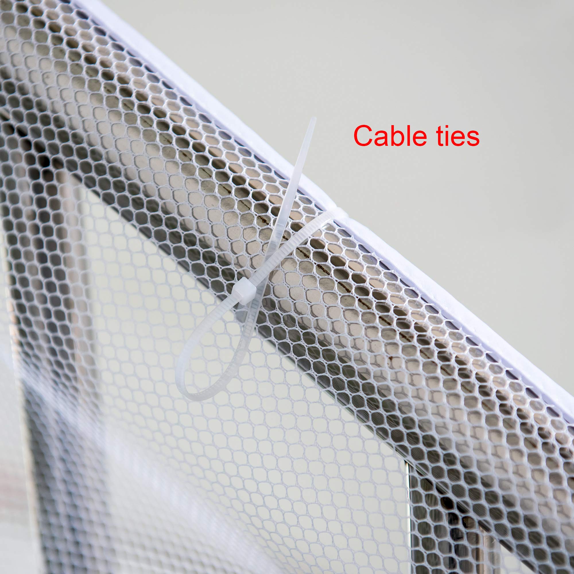 CM Child Safety Rail Net Balcony Protective Net Stair Railing Proof Mesh Banister Safety Guard with Zip Ties for Protect Baby Pe