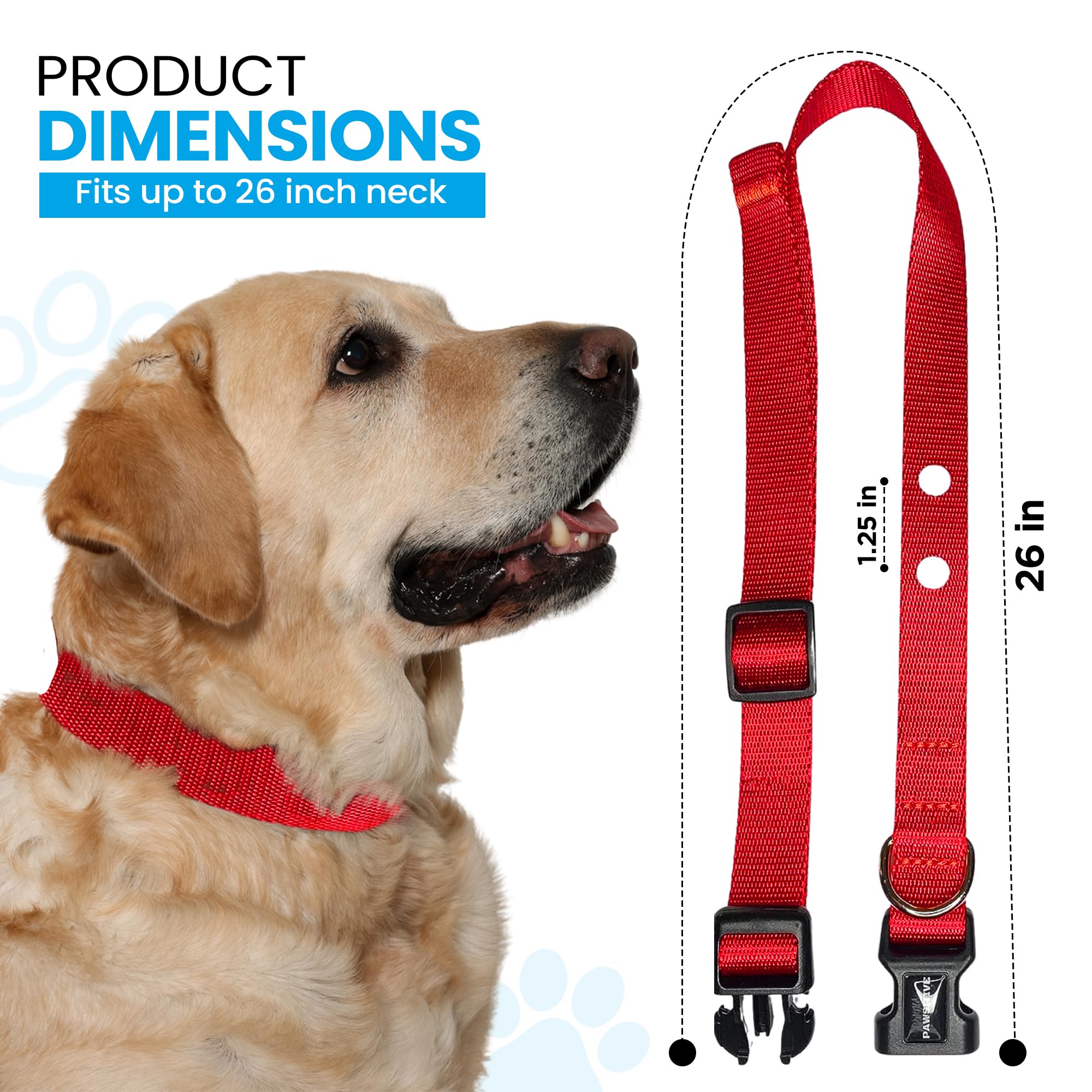 3/4 Nylon Replacement Collar - Shock Collar Replacement Collar, Fence Collar Replacement, Compatible With Invisible Fence & Fi