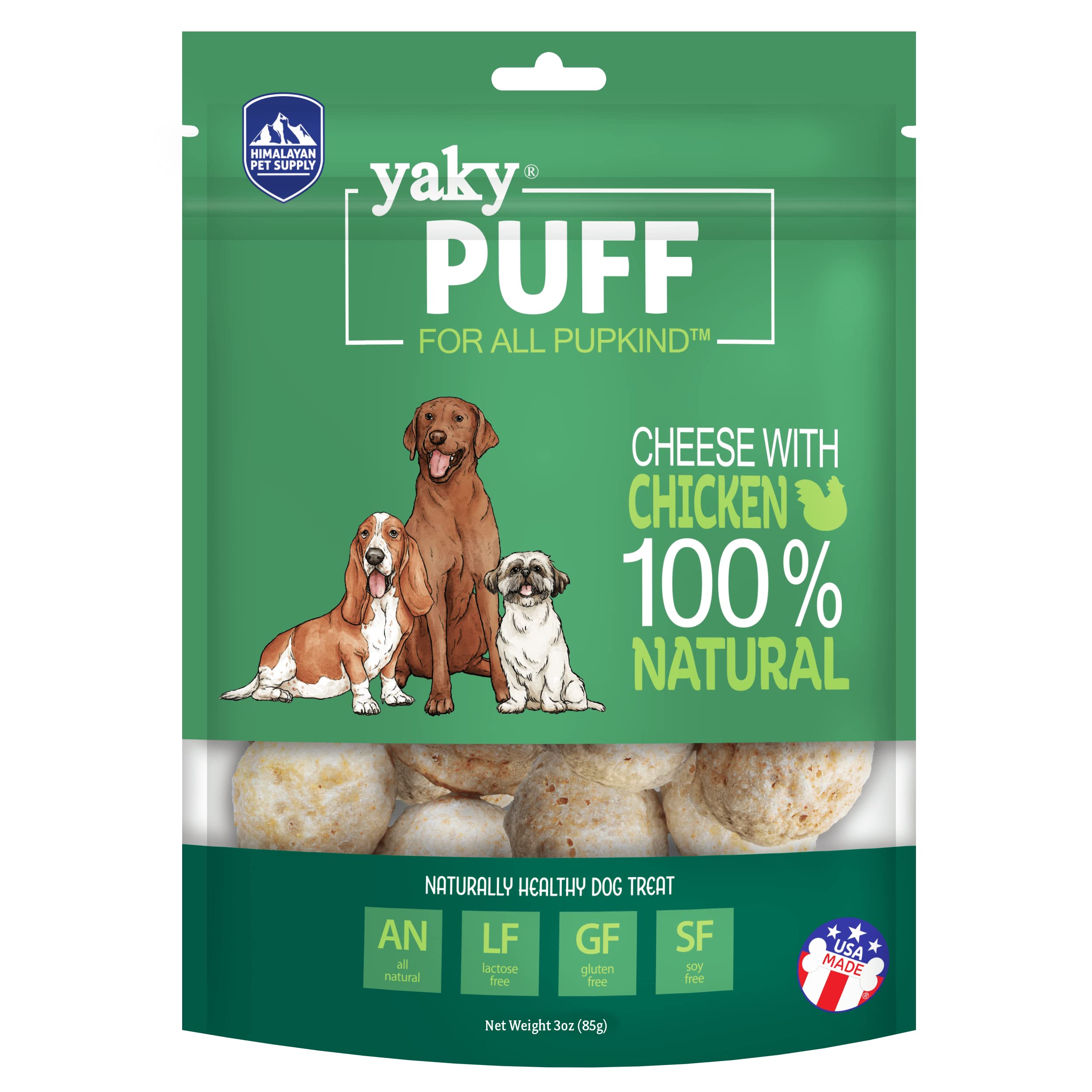 Himalayan Dog Chew Yak Cheese Treats, 100% Natural, Long Lasting, Gluten Free, Healthy & Safe, Lactose & Grain Free, Protein Ric