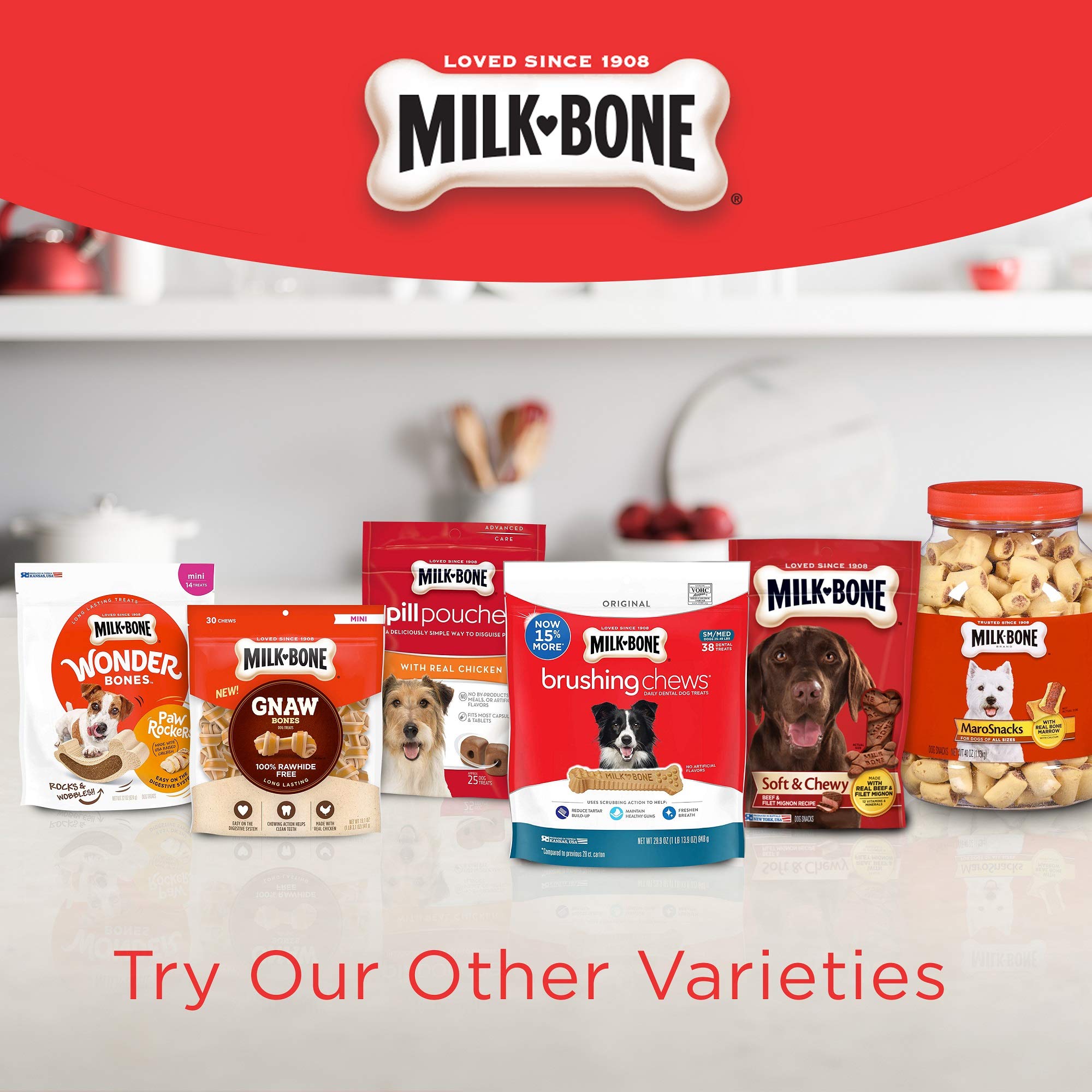 Milk-Bone MaroSnacks Bacon Flavor Small Dog Treats With Bone Marrow, 40 Ounces (Pack of 2) (Packaging Design May Vary)