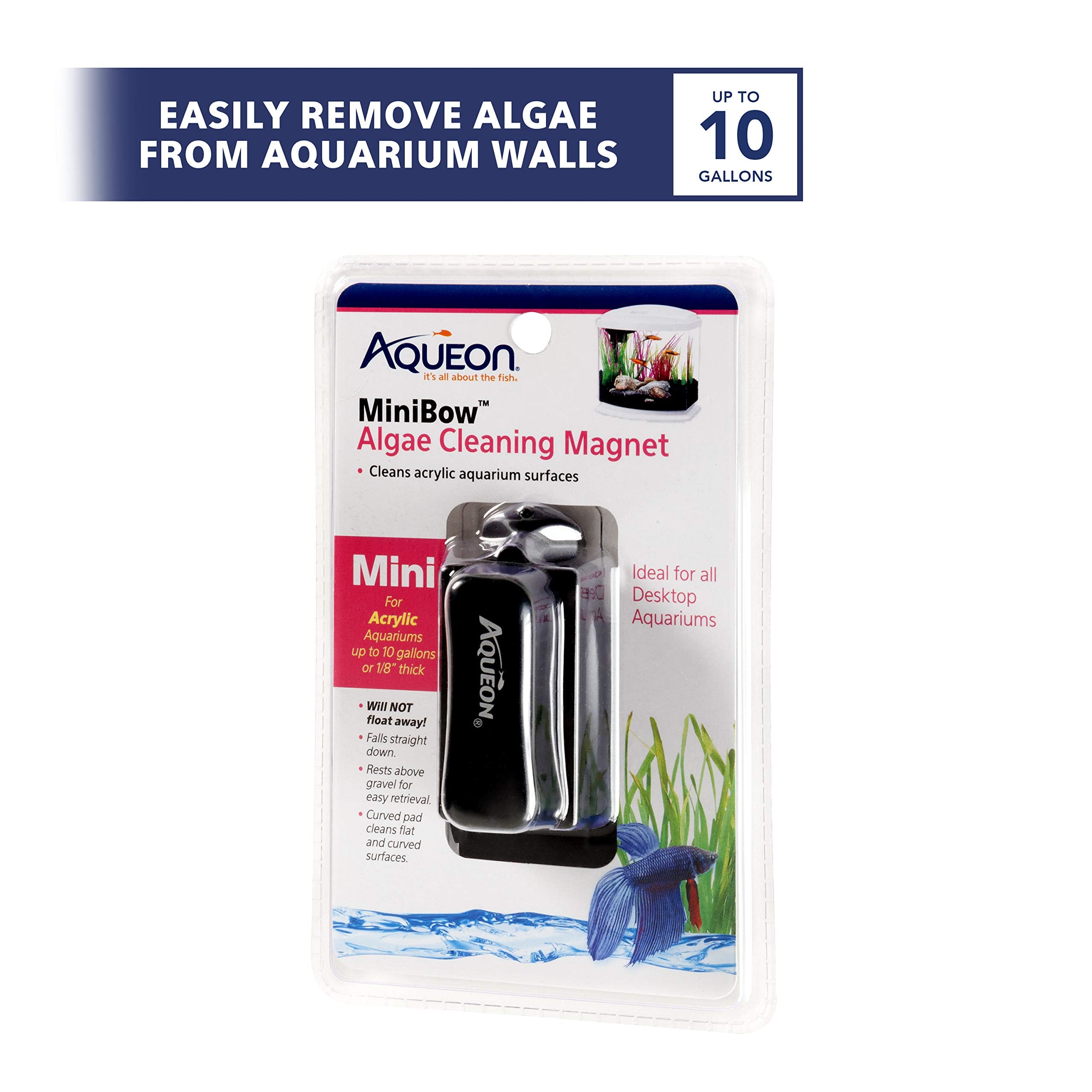 Aqueon Algae Cleaning Magnet Minibow 1 Count