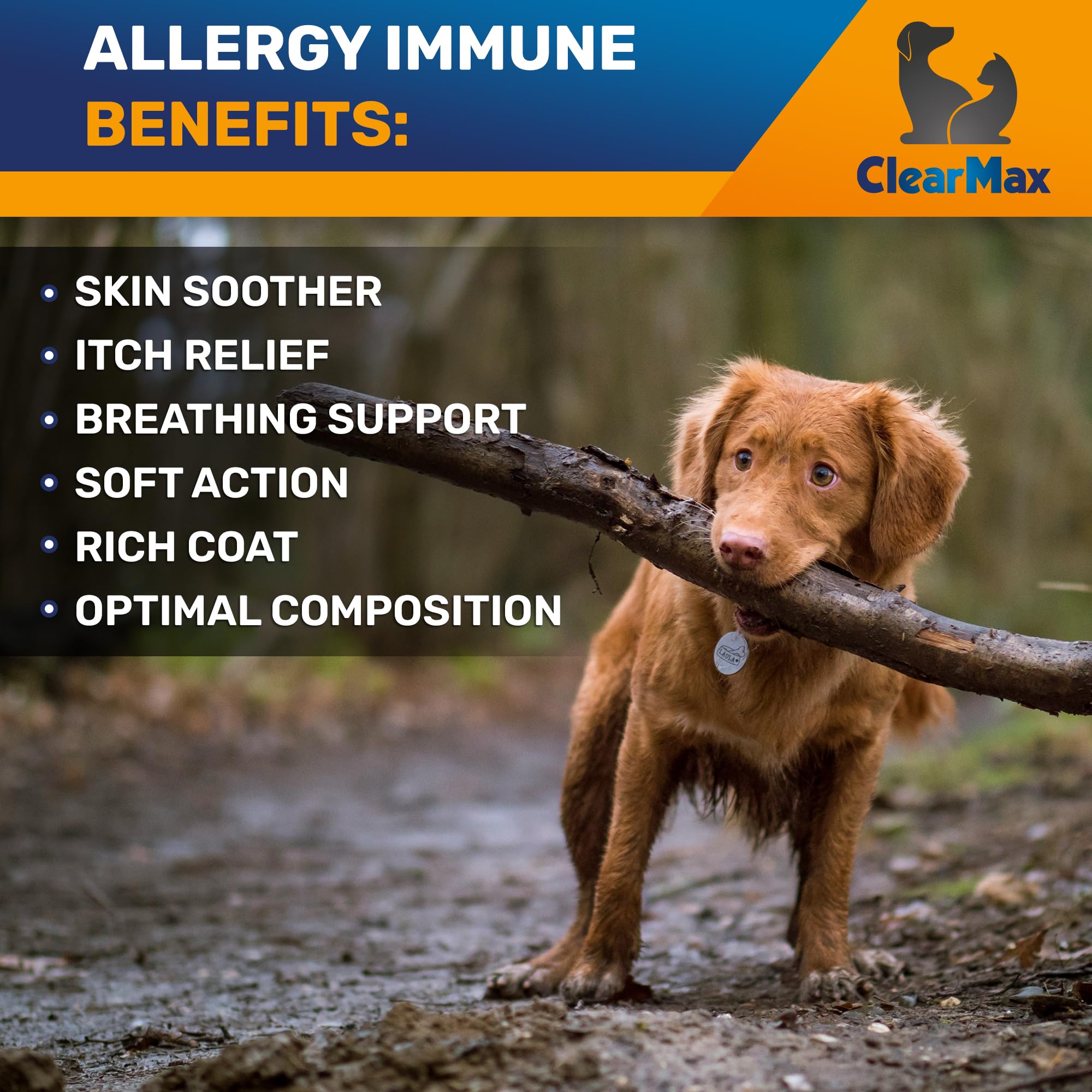 Cat Allergy - Dog Allergy - Cat And Dog Allergy Support - Cat Itching - Dog Itching Skin - Natural Ingredients - 2 Oz