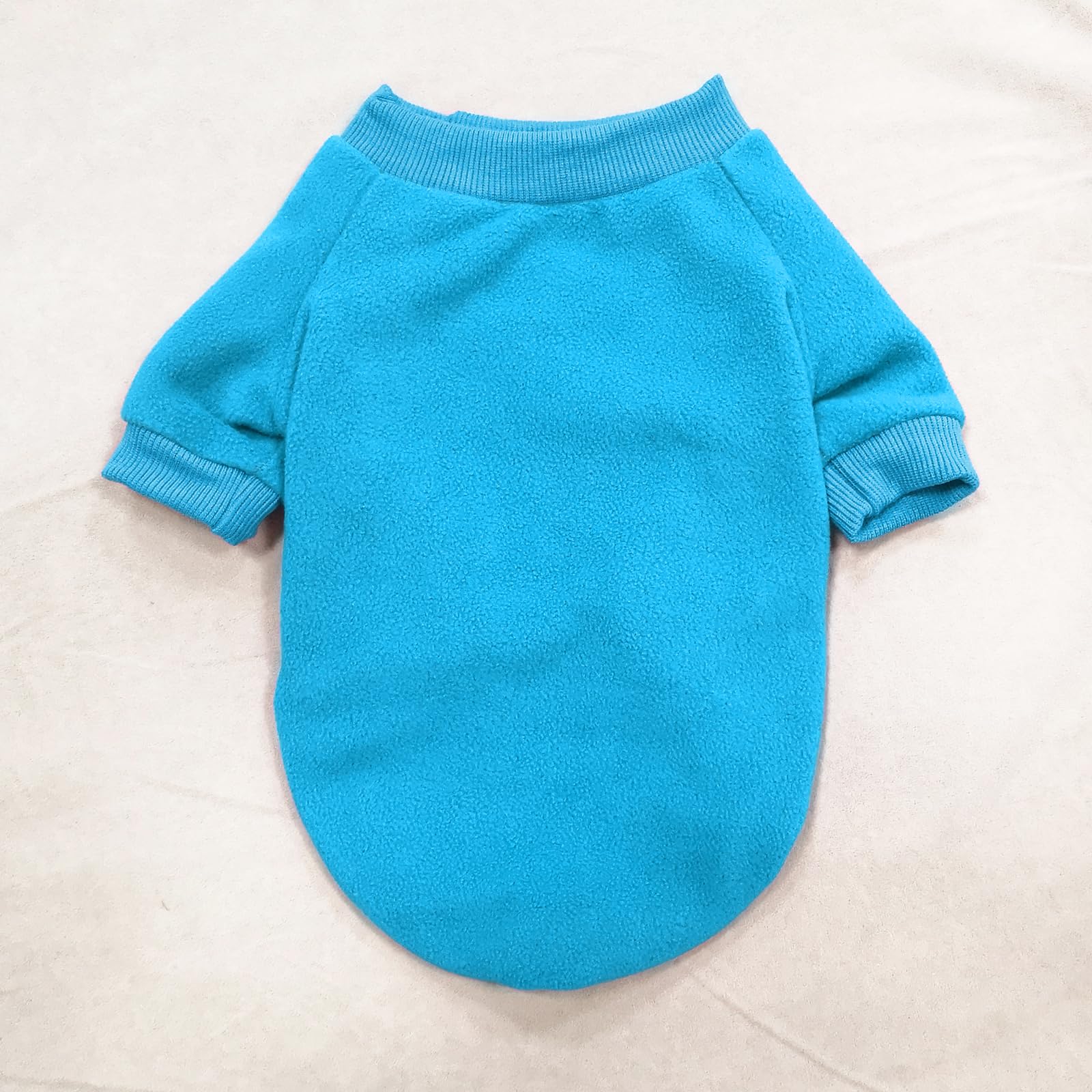 Idepet Dog Fleece Sweater, Small Dogs Shirt Pullover Sweatshirt Pet Dog Clothes Soft Puppy Sweater Warm Winter Shirt Classic Cat