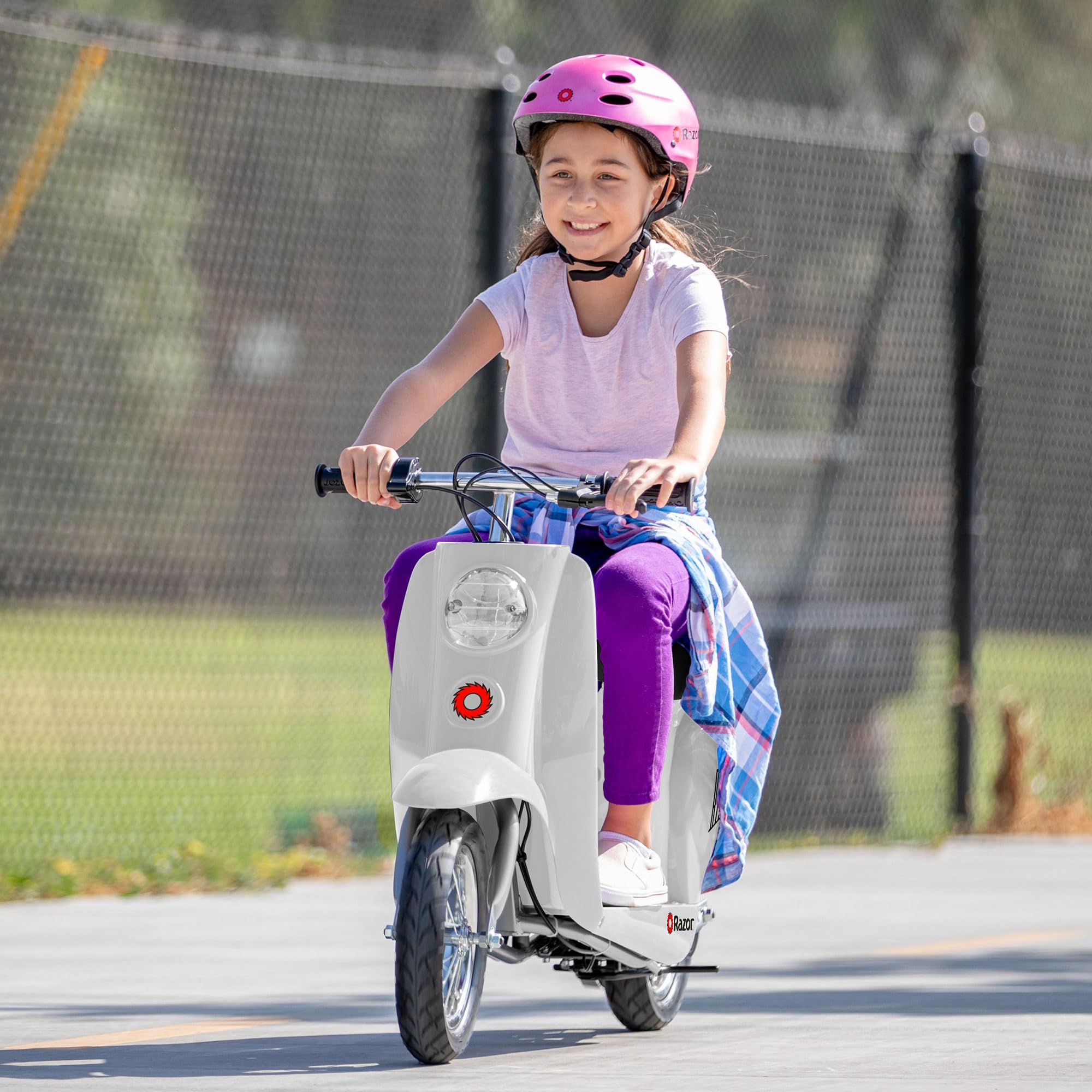 Razor Pocket Mod Miniature Euro 24V Electric Kids Ride On Retro Scooter, Speeds Up To 15 Mph With 10 Mile Range, Ages 13 And Up,