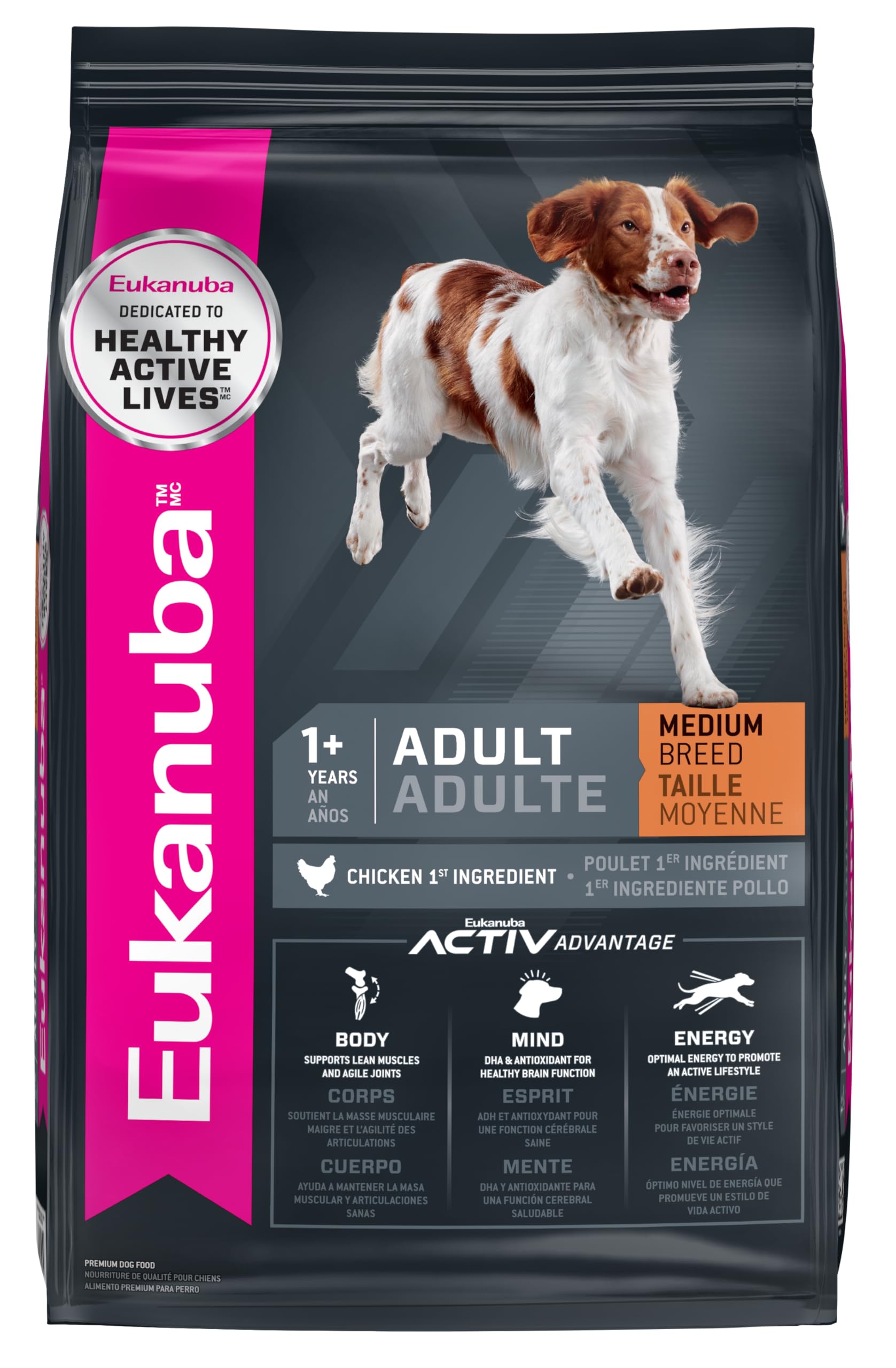 Eukanuba Adult Medium Breed Dry Dog Food, 40 lb Bag
