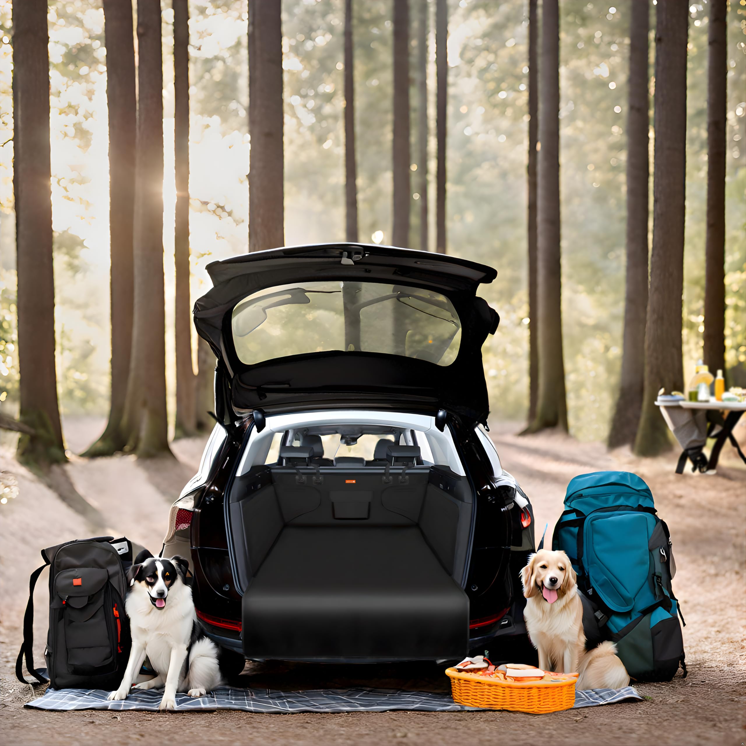 Alfheim Car Boot Liner Protector - Nonslip Waterproof Pet Dog Back Seat Cover - Durable Washable Cargo Cover Mat Travel, Univers