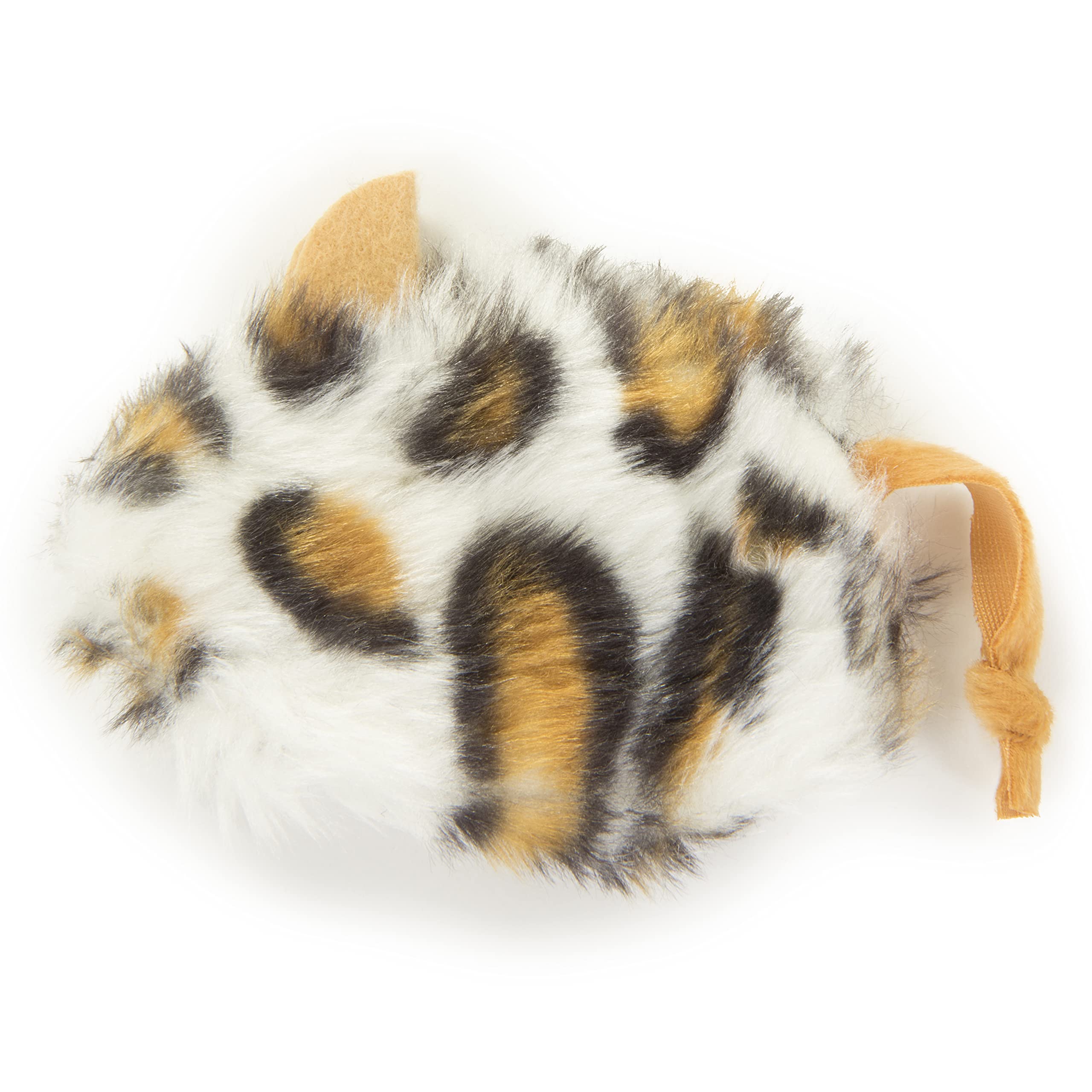 Petlinks Mouse Full Refillable Cat Toy With Catnip Tube - White/Orange, One Size