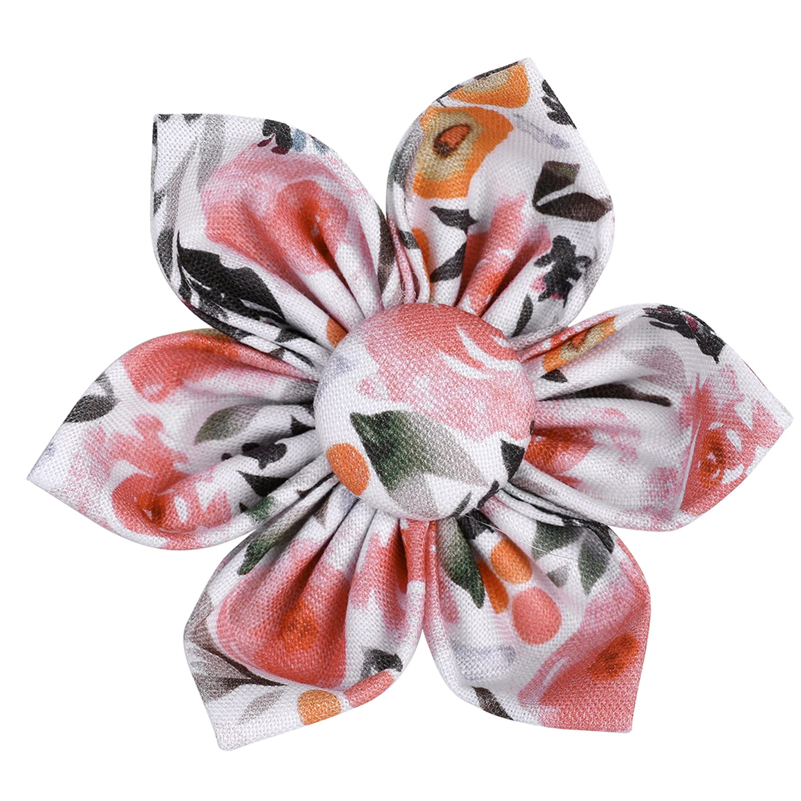 Elegant Little Tail Floral Girl Dog Collar For Female Dogs, Pet Collar Adjustable Dog Collars With Flower Gift For Medium Dogs
