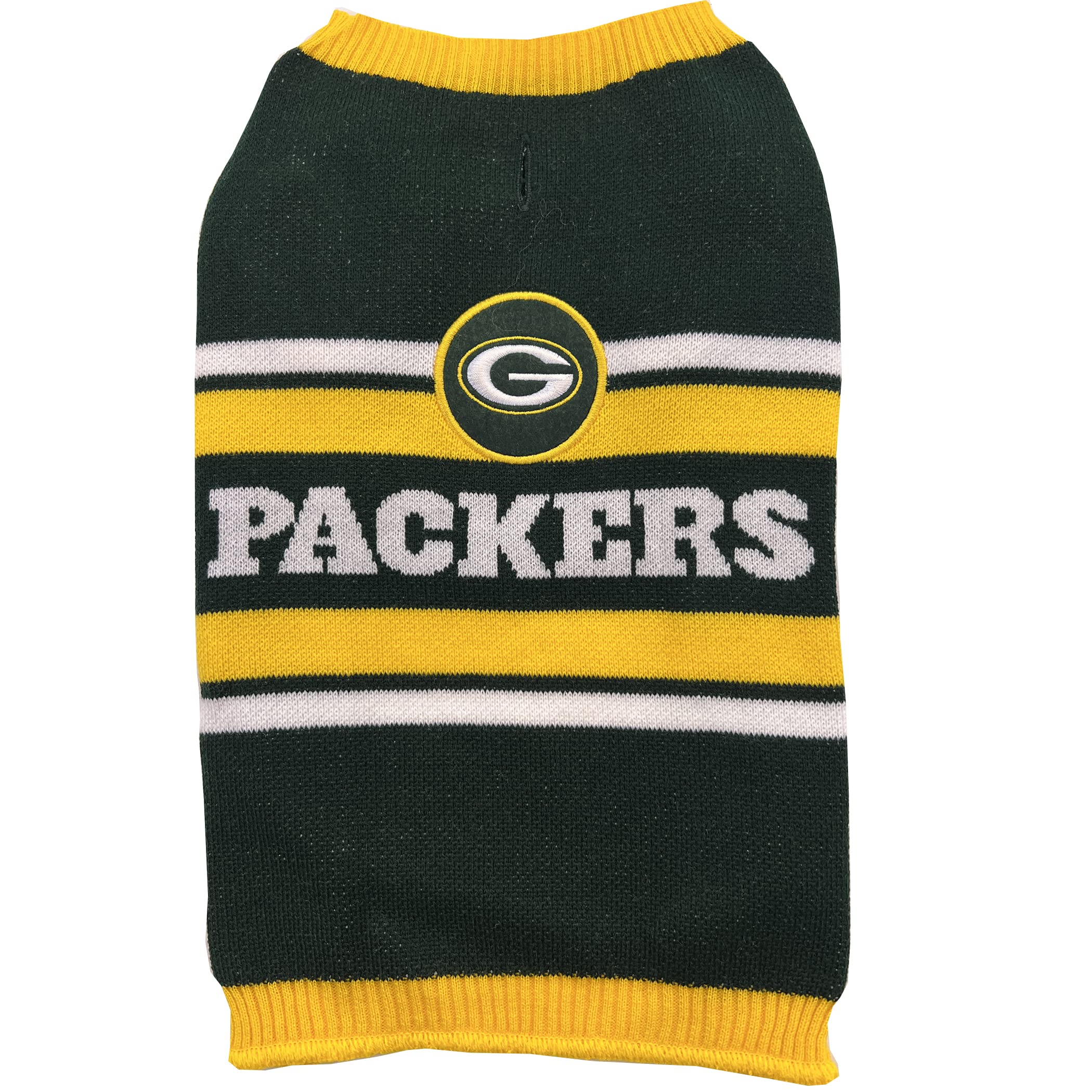 Pets First Nfl Green Bay Packers Dog Sweater, Size Small. Warm And Cozy Knit Pet Sweater With Nfl Team Logo, Best Puppy Sweater 