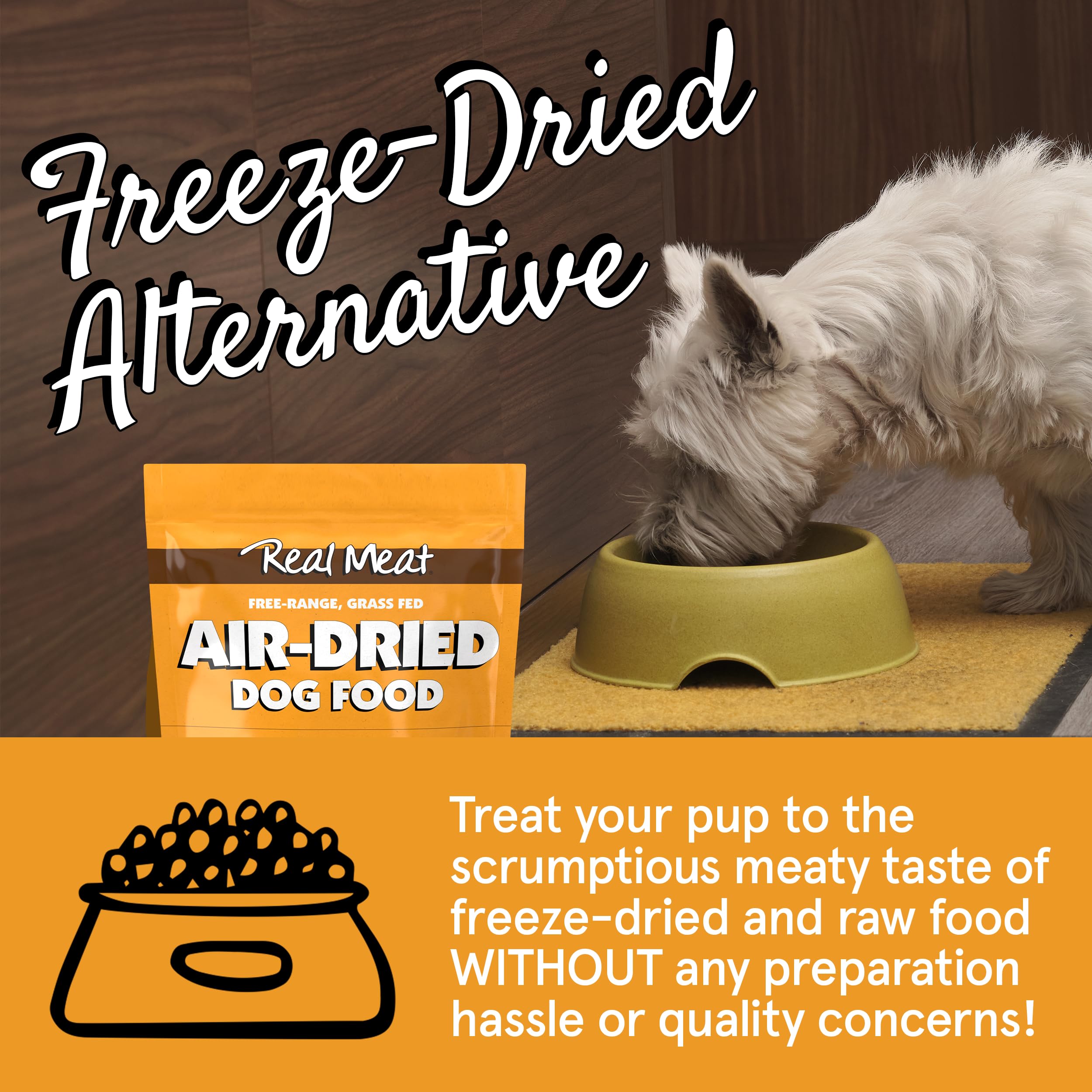 TRMC Real Meat Air Dried Dog Food w/Real USA Chicken - Two 2lb Bags of Grain-Free Real Meat Dog Food Sourced from Free-Range, Ca