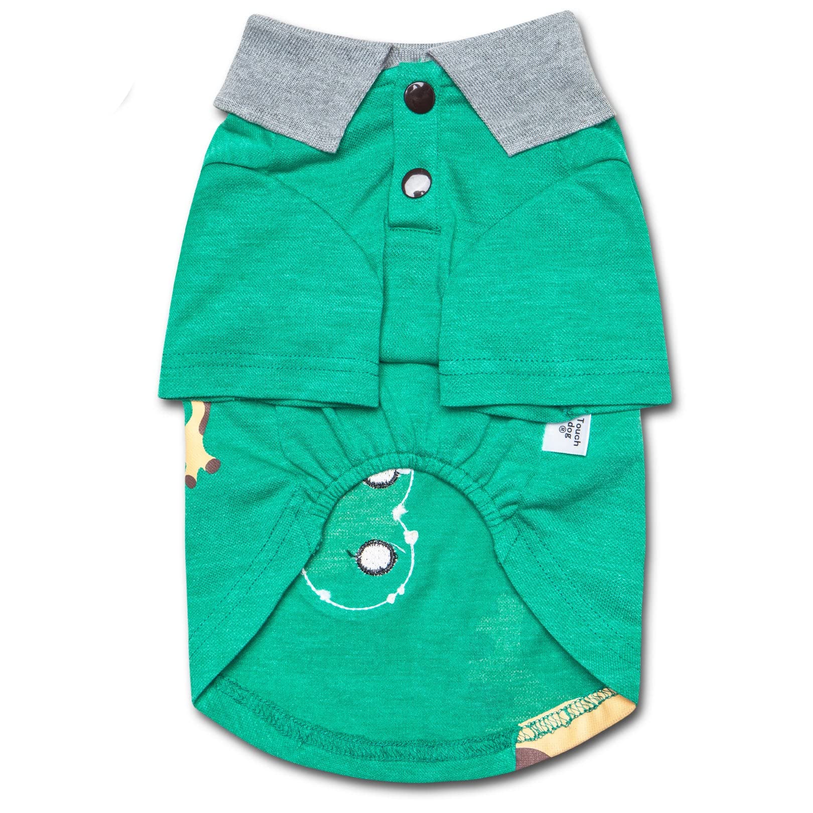 Touchdog  'Arubark' Caribbean Style Dog Polo T-Shirt(D0102HAXPRG.)