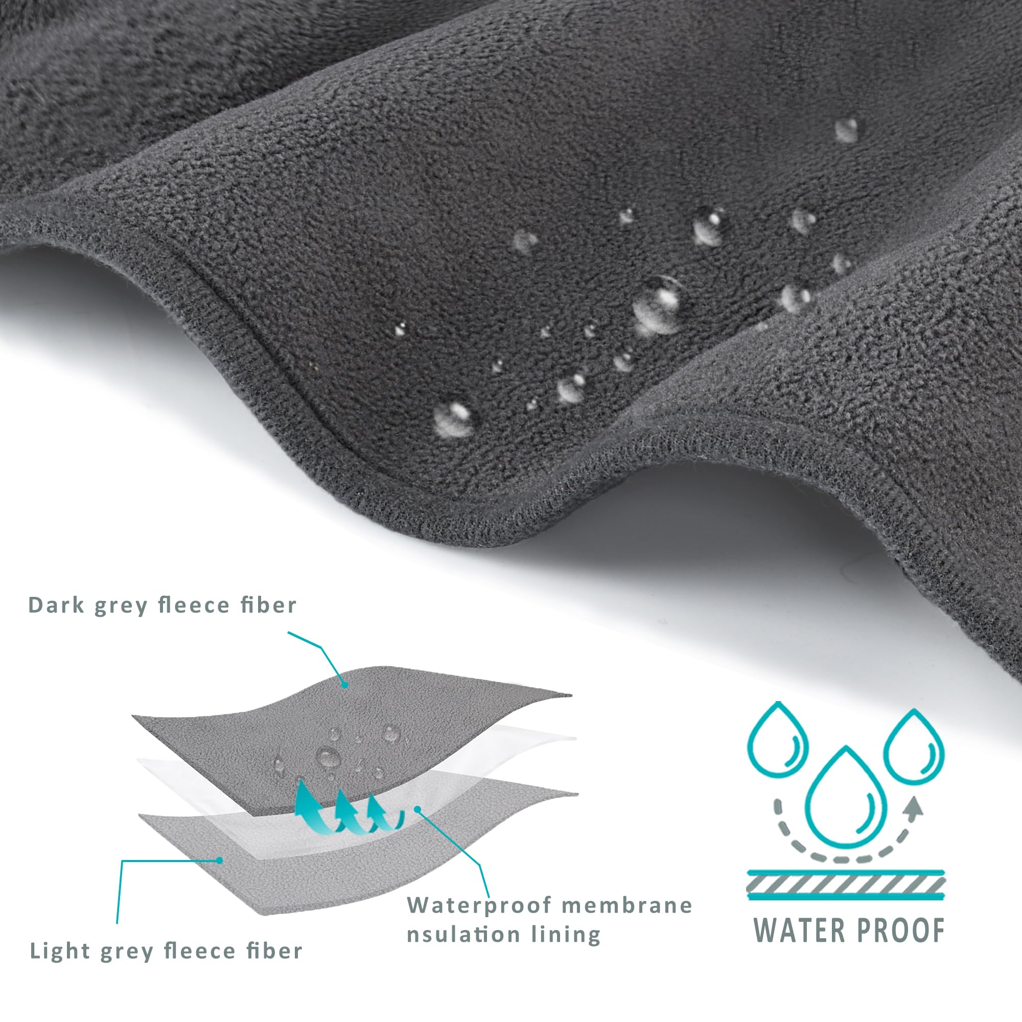 Kritter Planet Waterproof Blanket for Dogs, Washable Liquid Proof Dog Blanket for Couch Sofa, Reversible Furniture Protector Cov