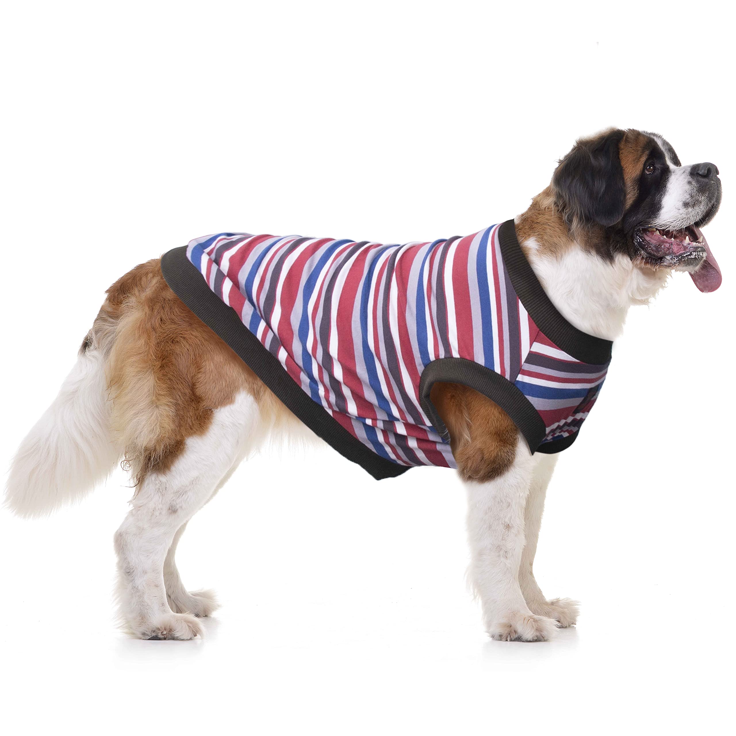 Arunners Extra Large Dog T Shirts Clothes Sleeveless Tank Top Vest For Labrador Rottweiler Great Dane, Red, 9X-Large