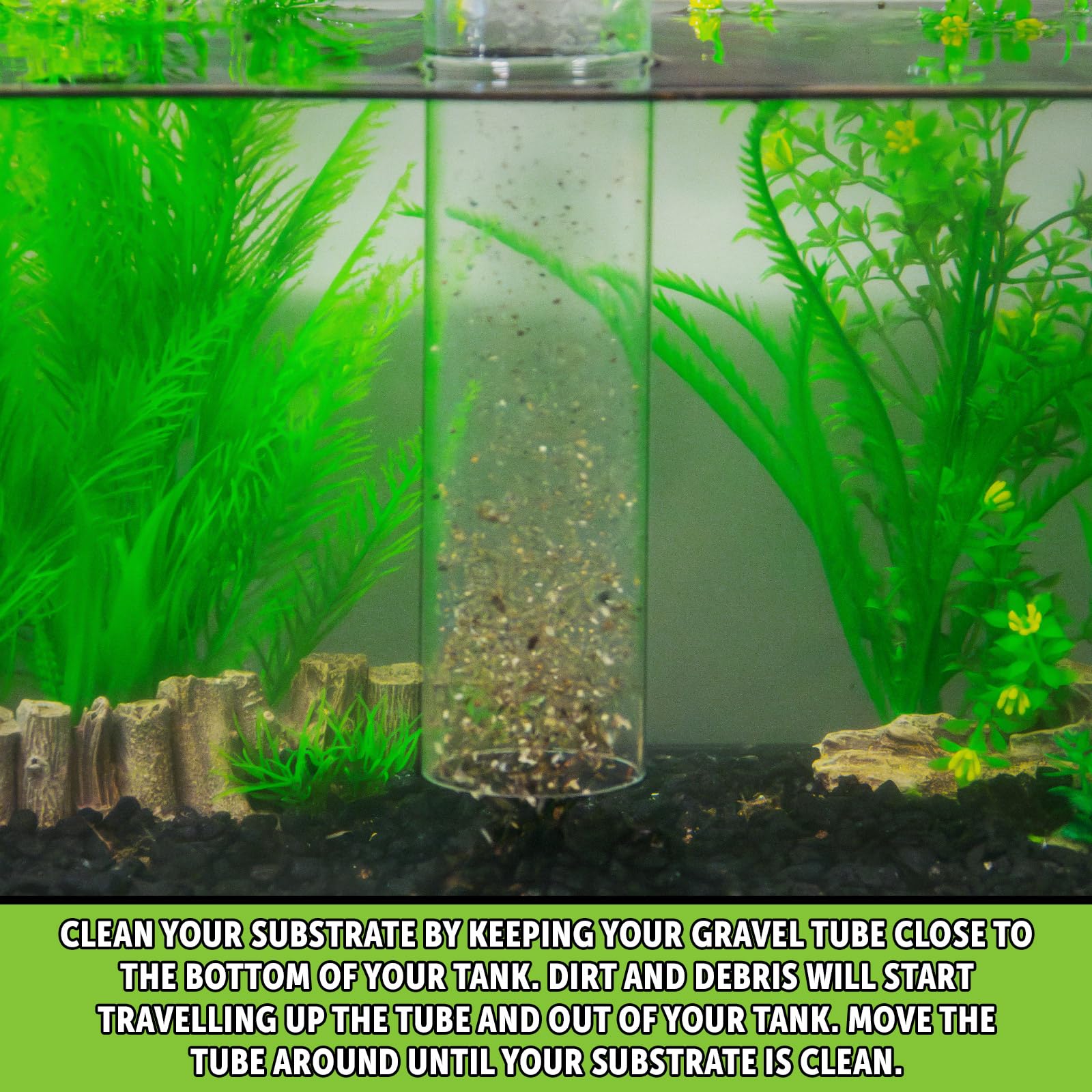 Python No Spill Clean and Fill Aquarium Maintenance System, 100ft, X-Large, Clear Plastic, Model 100NS