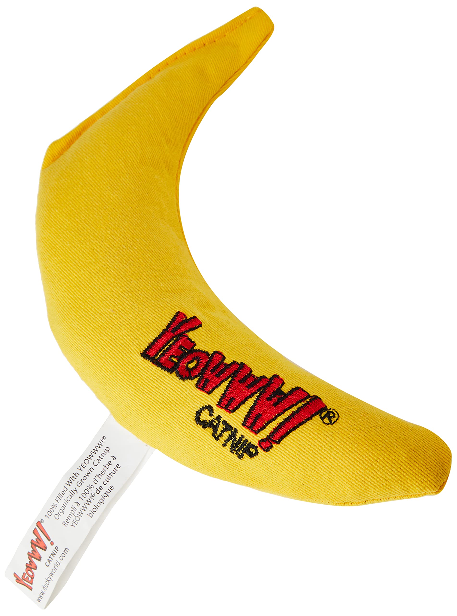 Yeowww! Catnip Toy - Yellow Banana, 1 Pack, Cotton Material, Model 8 12402 00004 1
