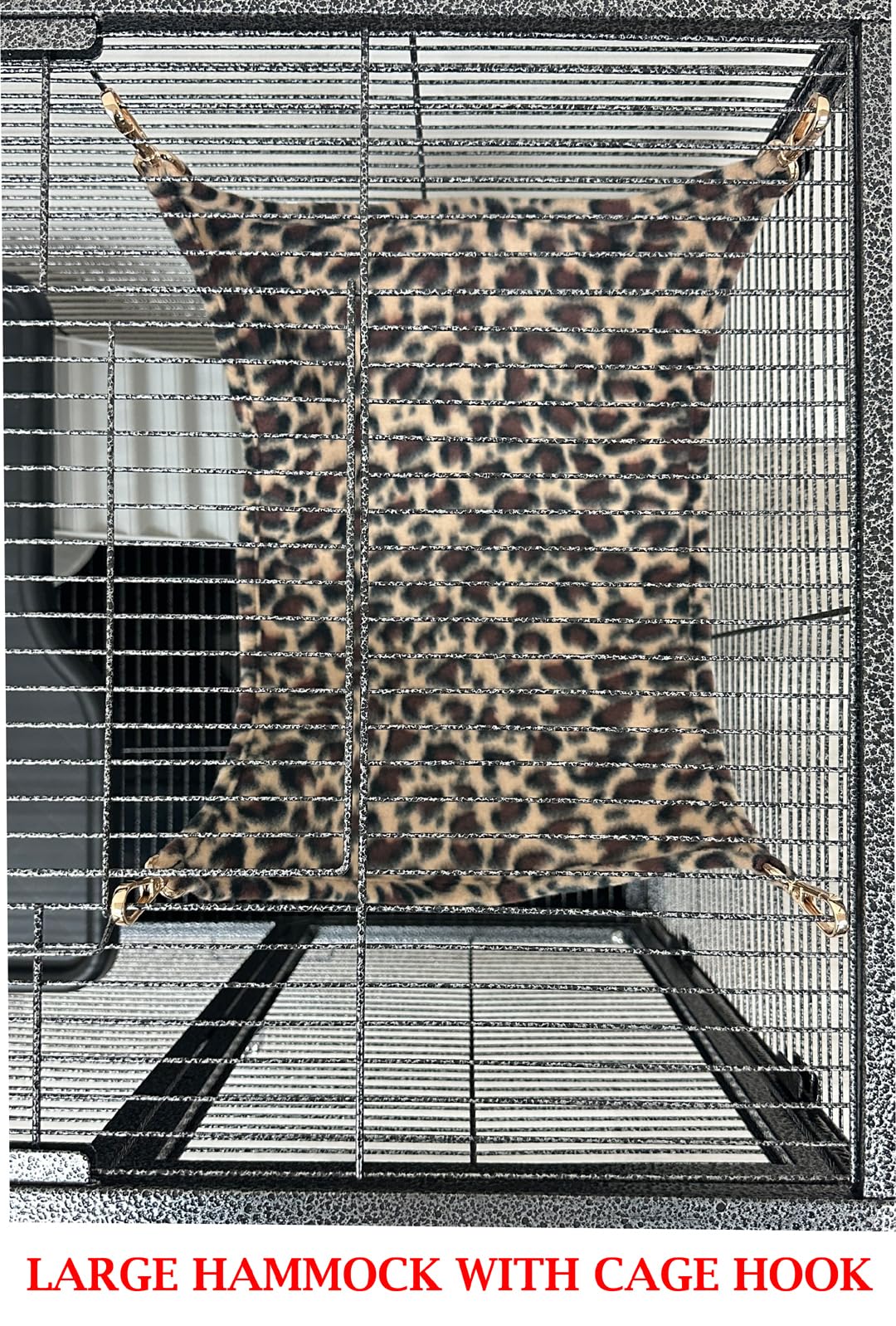Huge 37''X24''X63''H Deluxe Two Full Story Double Unit Tight 1/2-Inch Bar Spacing X-Large Double Front Doors For Feisty Ferret H