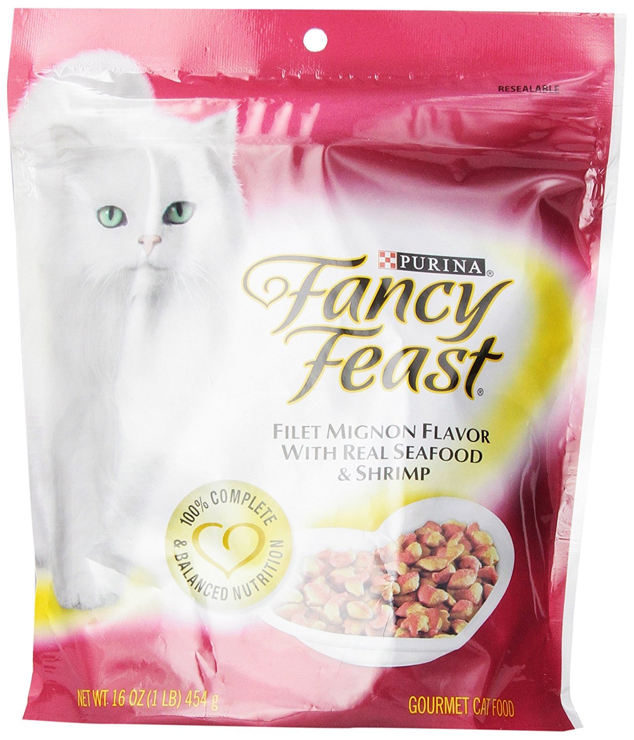 Purina Fancy Feast Filet Mignon With Real Seafood & Shrimp Cat Food - (6) 1 Lb. Bag
