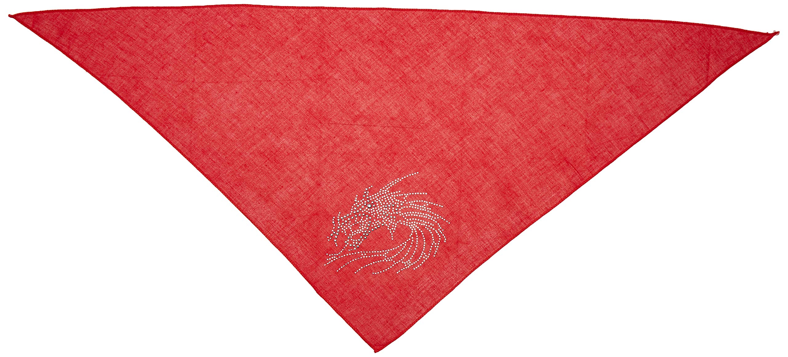 Mirage Pet Products Dragon Rhinestone Bandana, Large, Red