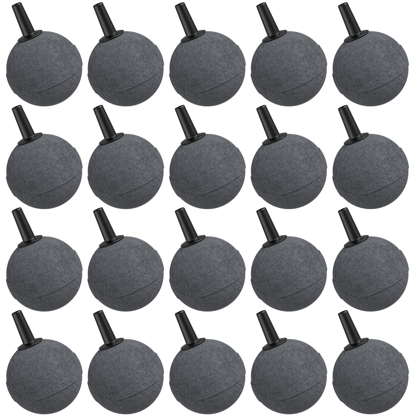 Moonorange 20 Pack 1.18 Inch Aquarium Air Stones, Long Lasting Aerator Oxygen Diffuser Aquarium Bubble Stone, Air Pump Accessori