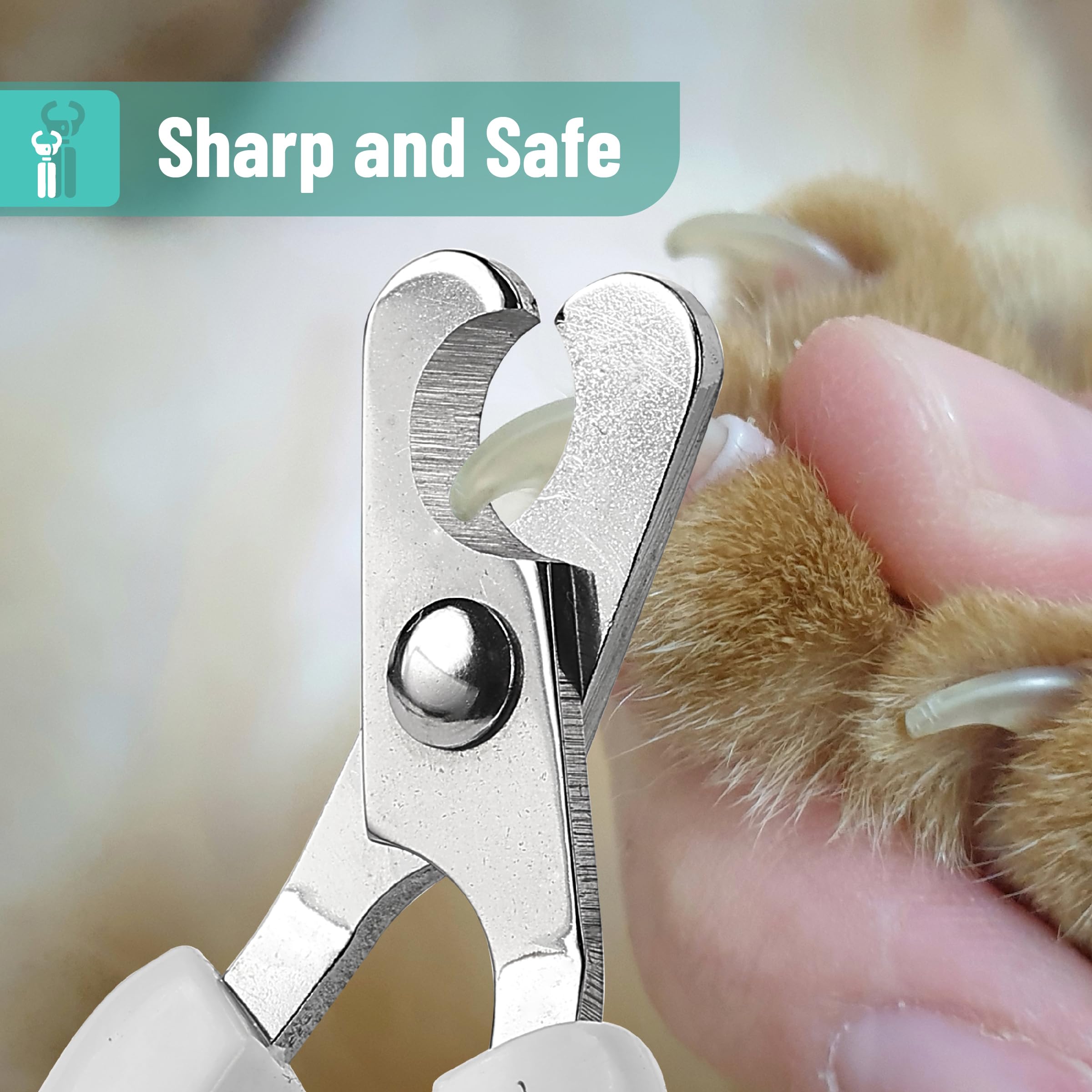 Mr. Pen Cat Nail Clipper, Sky Blue, Model EFXS001M411VC, Pet Nail Trimmer for Cats and Small Dogs