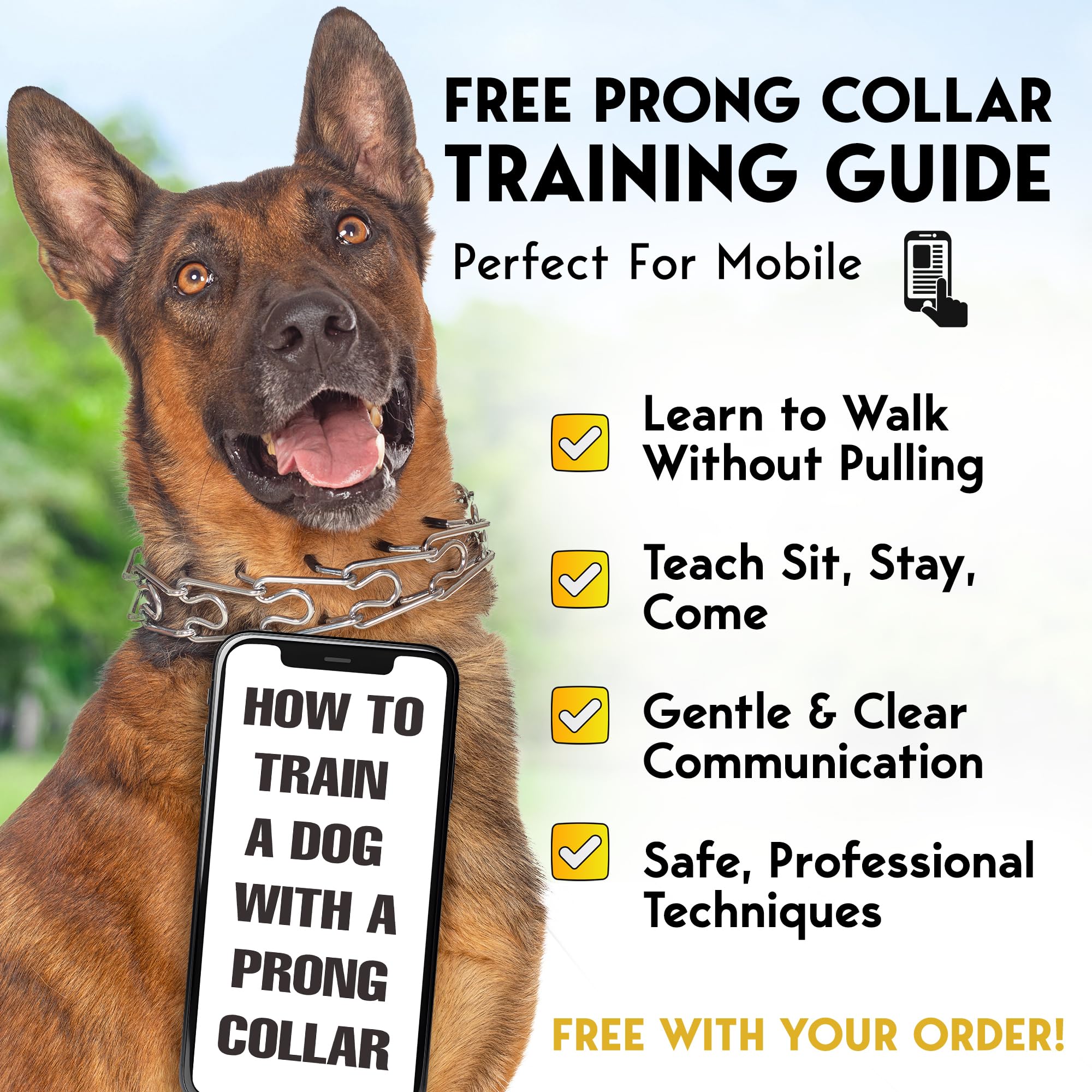 Petjett Prong Collar For Dogs Training Collar Adjustable Choke Collar For Dog Quick Release Pinch Collar For Dog For Small Mediu