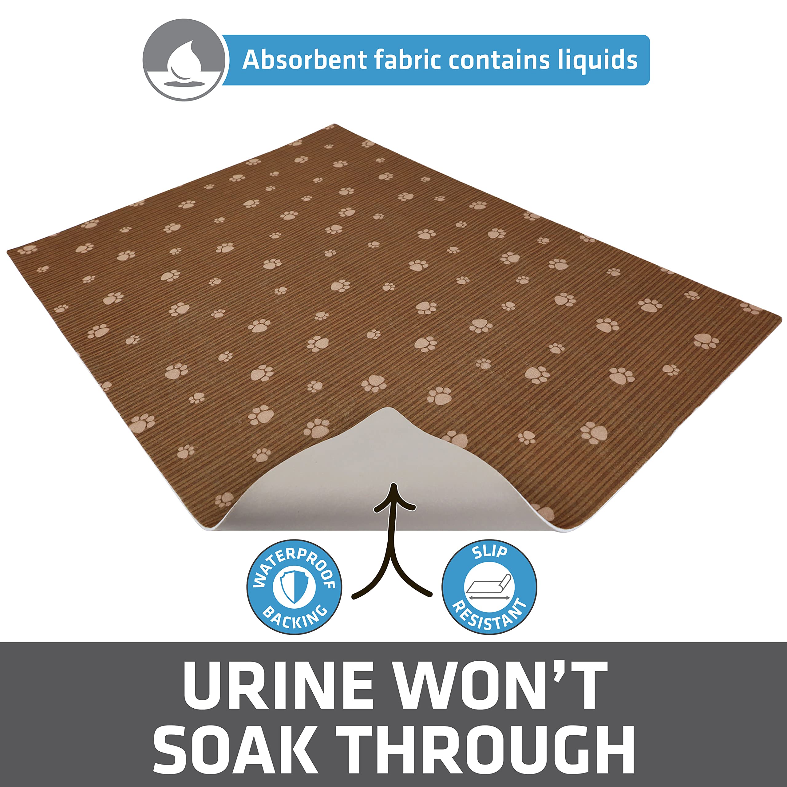Drymate Original Cat Litter Mat, Contains Mess From Box For Cleaner Floors, Urine-Proof, Soft On Kitty Paws -Absorbent/Waterproo