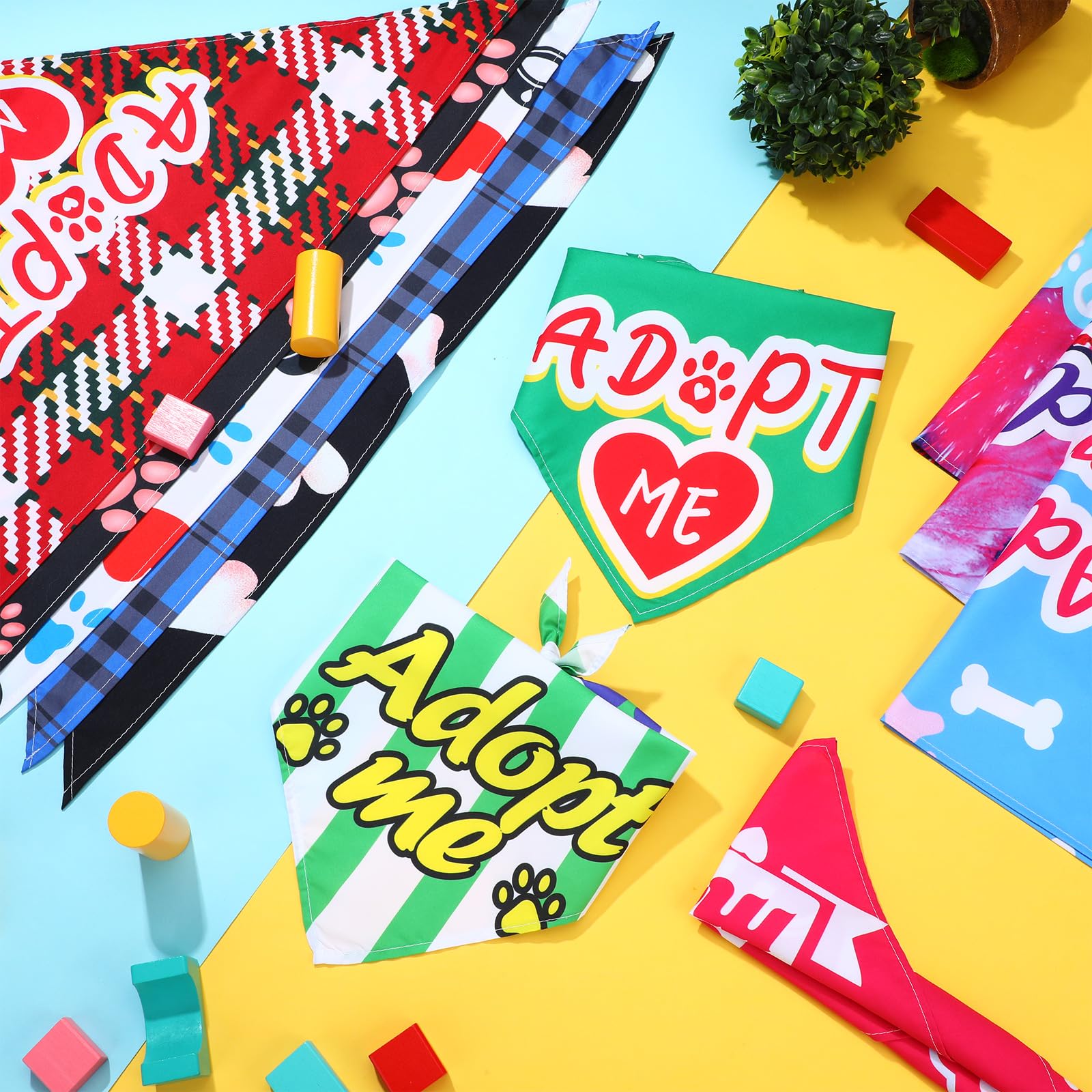 Huhumy 30 Pcs Dog Bandanas Bulk Pet Bibs Colorful Triangle Scarf Pet Bandanas For Medium Large Dogs Spring Summer Birthday Costu