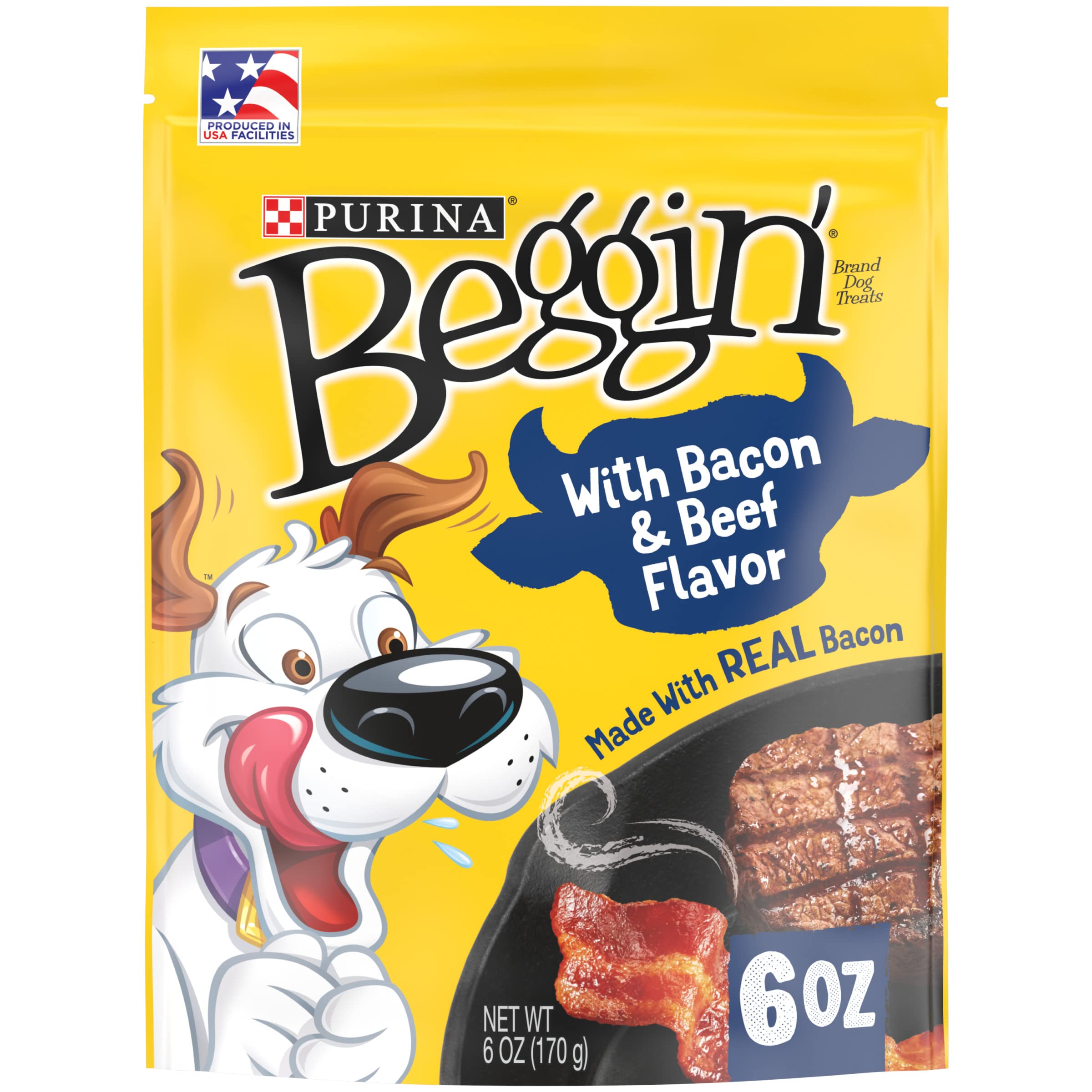 Purina Beggin Strips With Real Meat Dog Treats With Bacon and Beef Flavors
