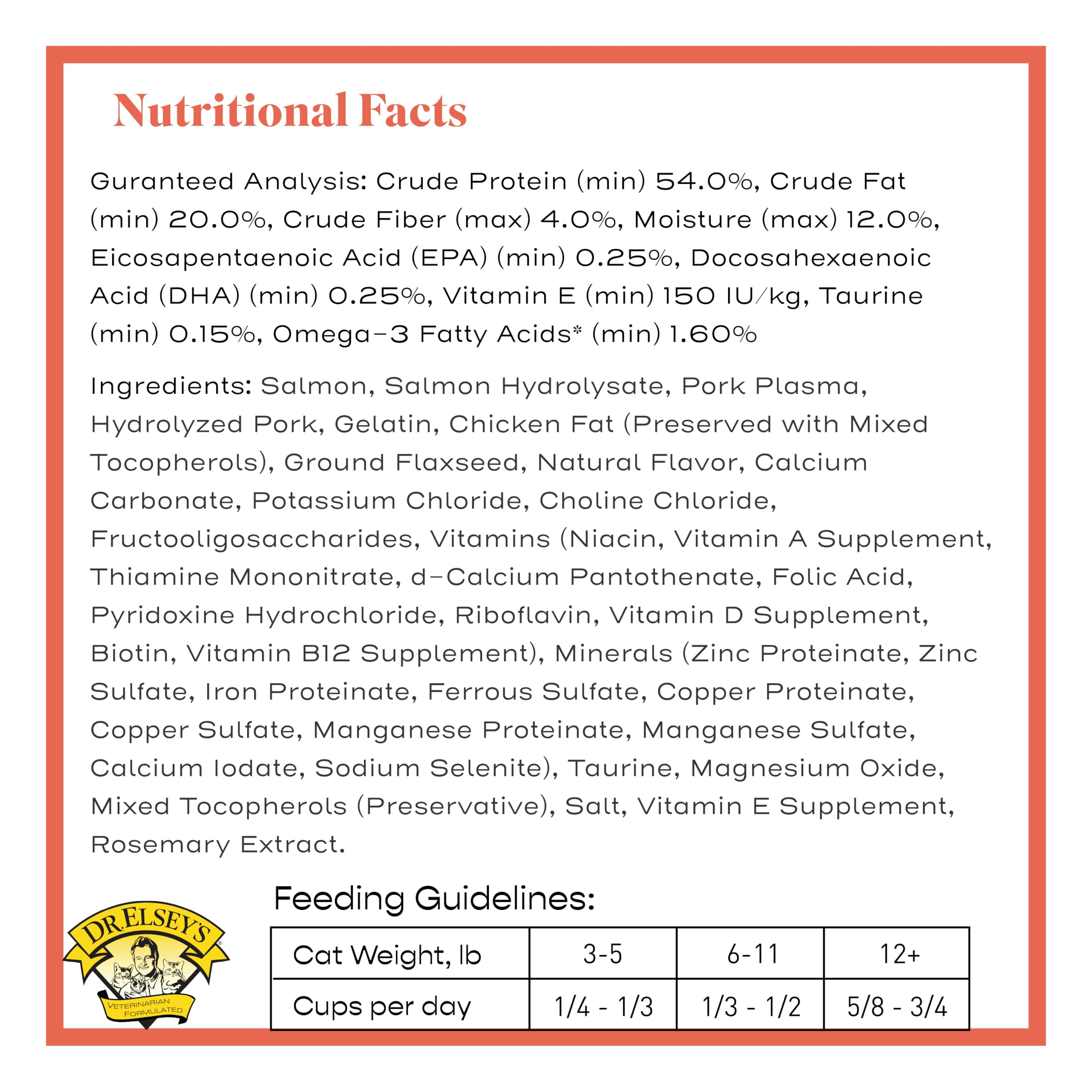Dr. ElseyS Cleanprotein Salmon Formula Dry Cat Food, 2 Pound (Pack of 1)
