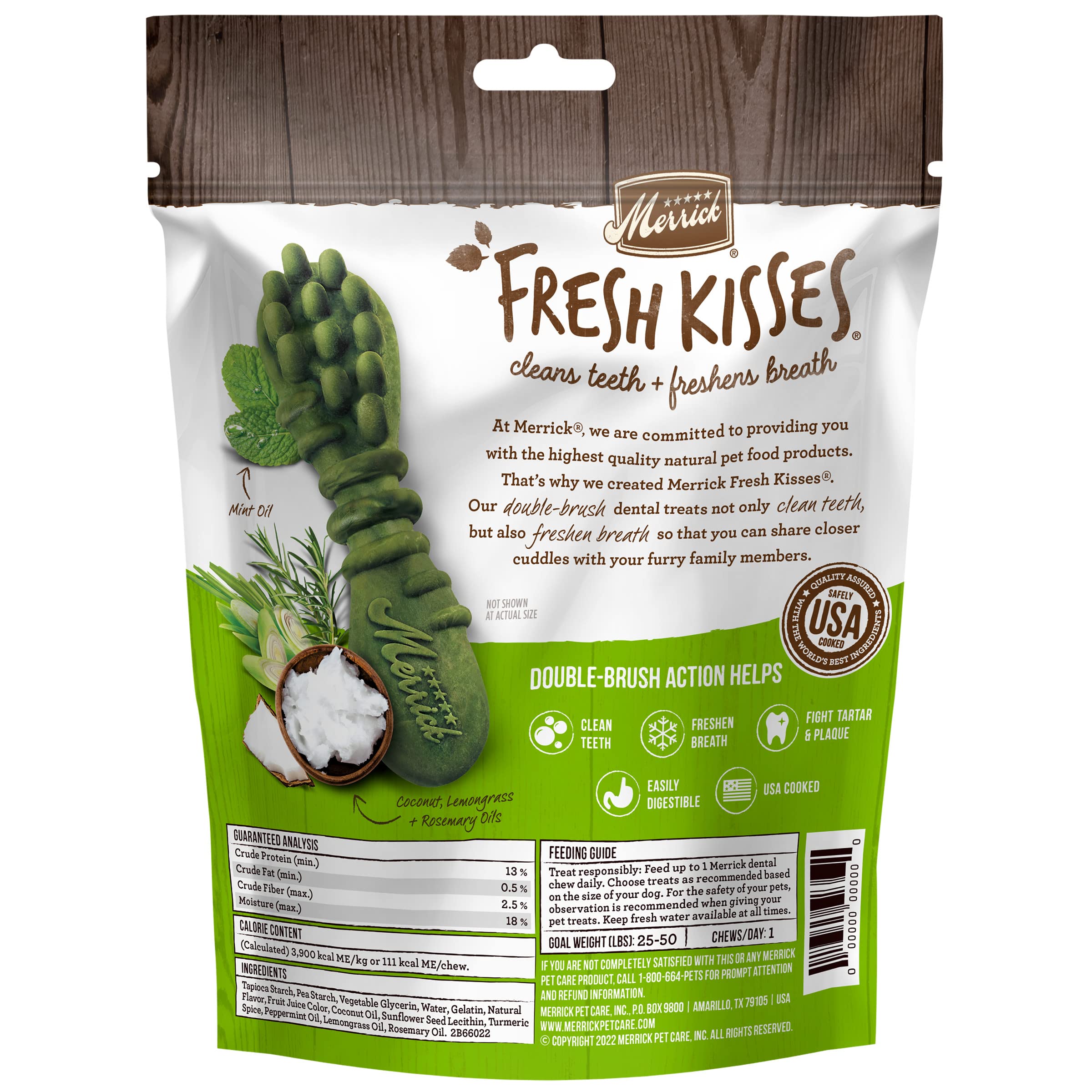 Merrick Fresh Kisses Coconut Oil For Medium Dogs (30-70 Lbs) 12Oz