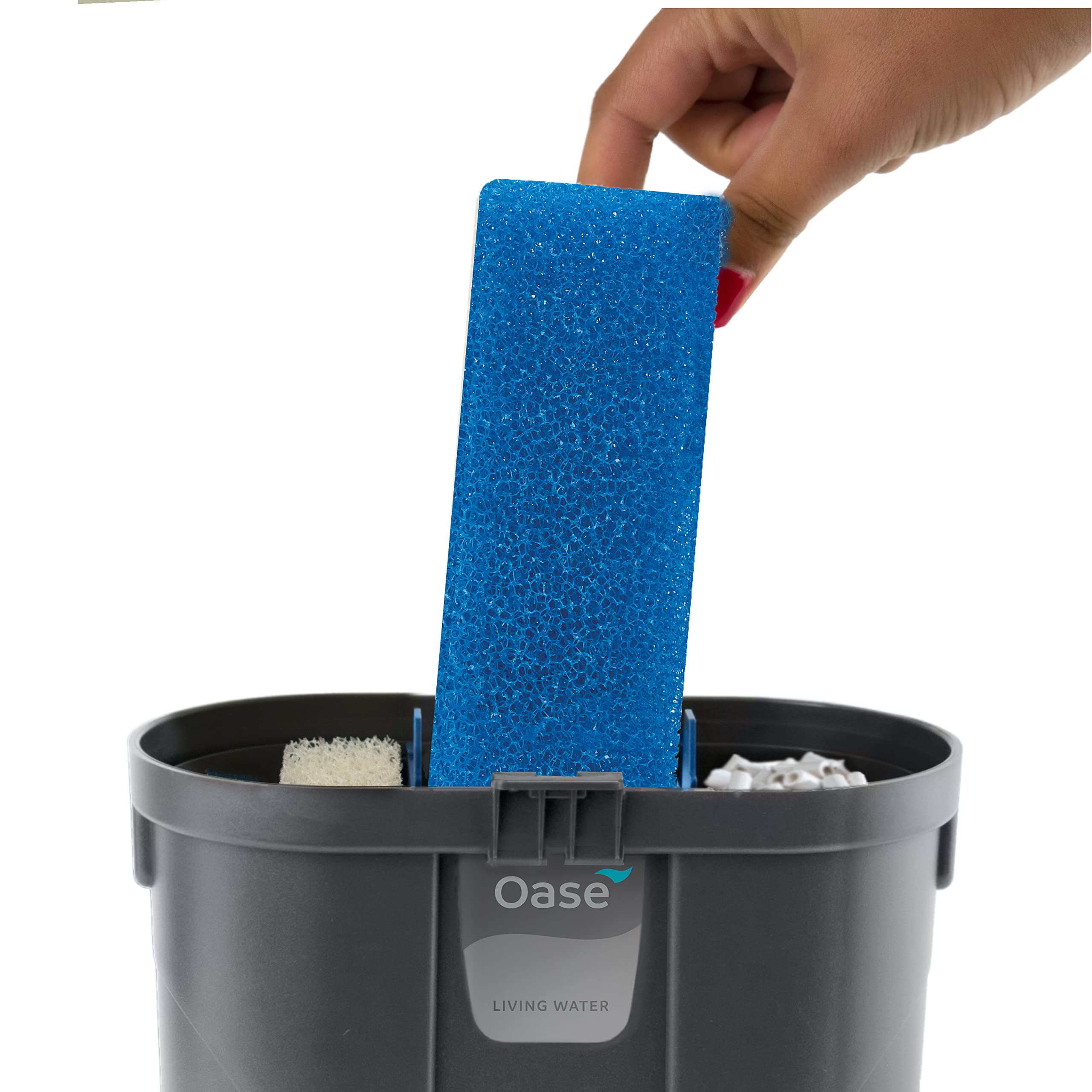 OASE Filtosmart 100 Indoor Aquatics Filter Foam Set, Black, Model 49043