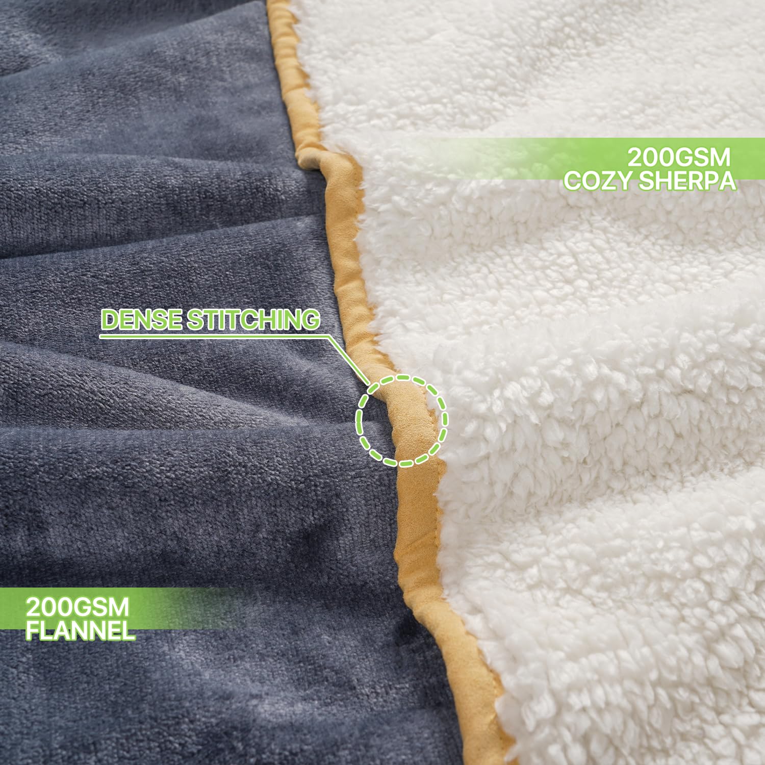 Magshion Calming Dog Blankets For Large Dogs, Machine Washable, Fluffy Flannel & Sherpa Throw Blanket For Couch, Bed, Or Car Fro
