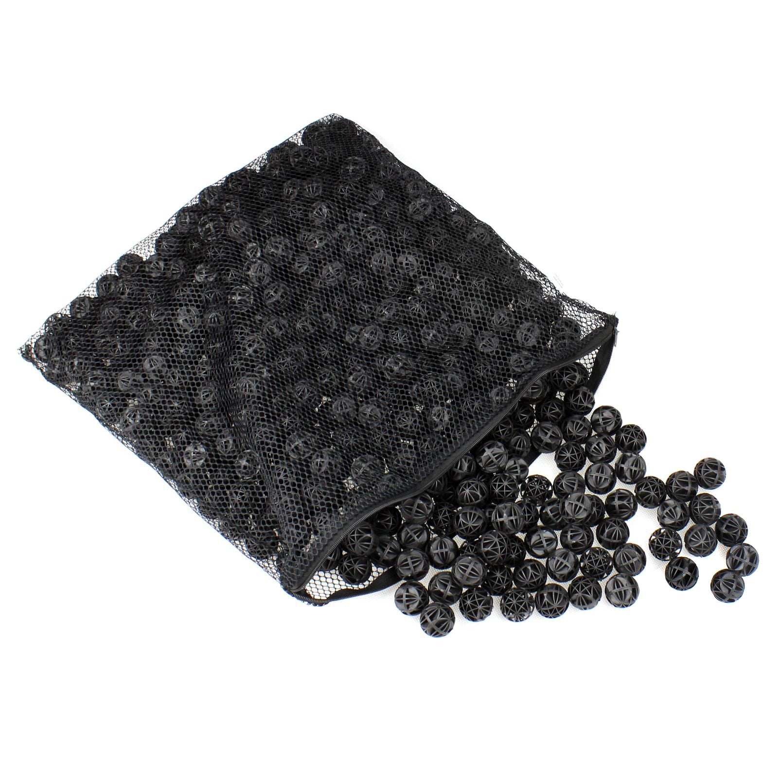 Aquaneat Aquarium 1' Bio Balls 500Pcs Fish Tank Sump Filter Koi Pond Canister Filter Media With Free Media Bag