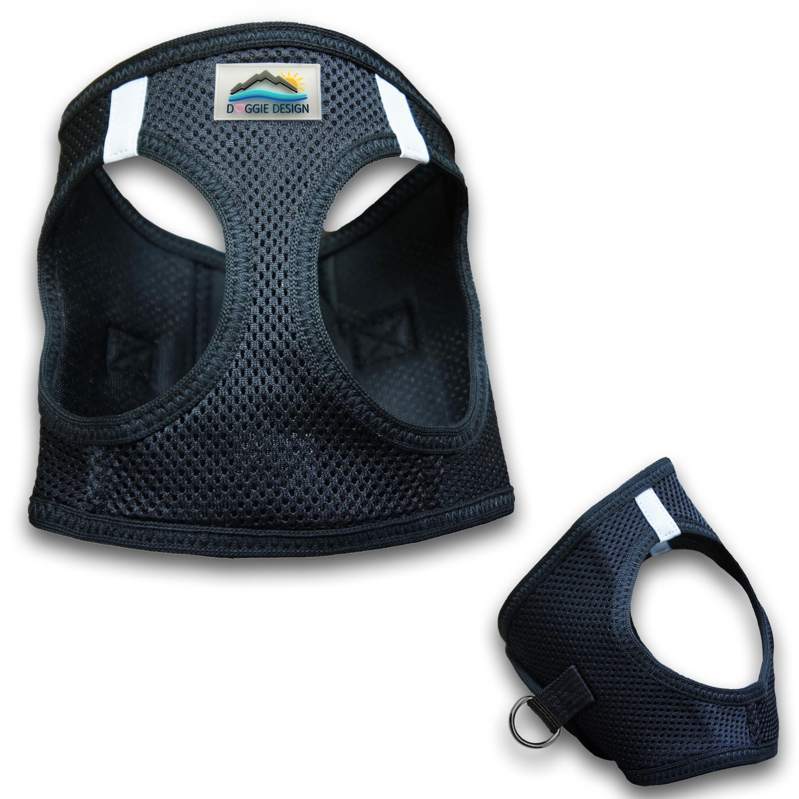 American River Ultra Choke-Free Mesh Dog Harness - Black (X-Large)