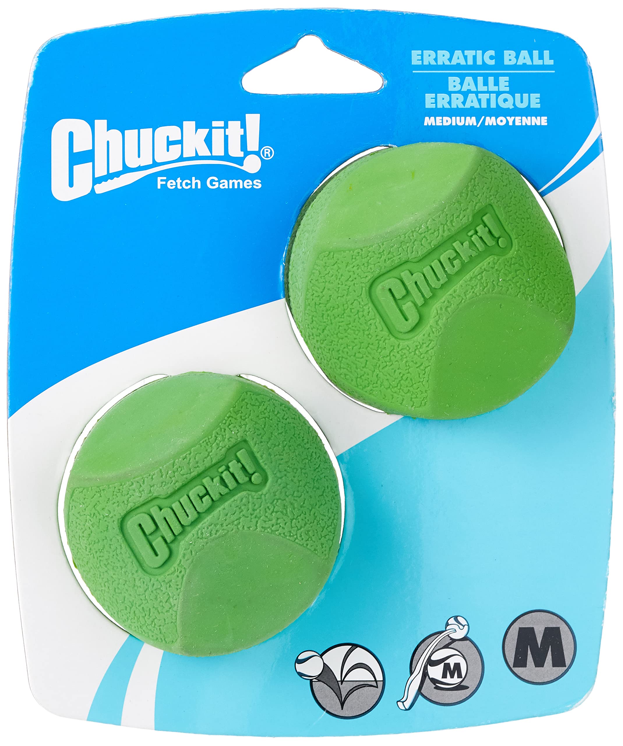 Chuckit! Erratic Rubber Ball, Medium